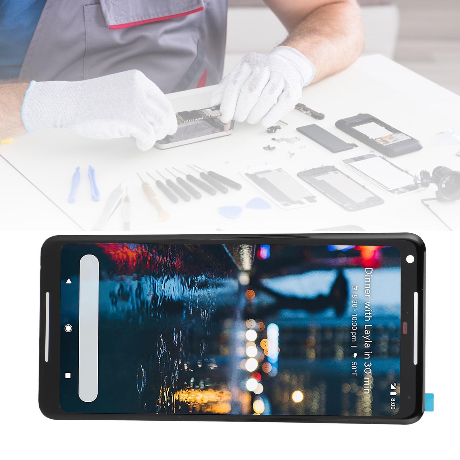 6.0 Inch Amoled Oled Display Screen Replacement For Pixel 2Xl 2 Xl G011C, Screen Replacement Kit For Pixel 2 Xl, Amoled Lcd Disp