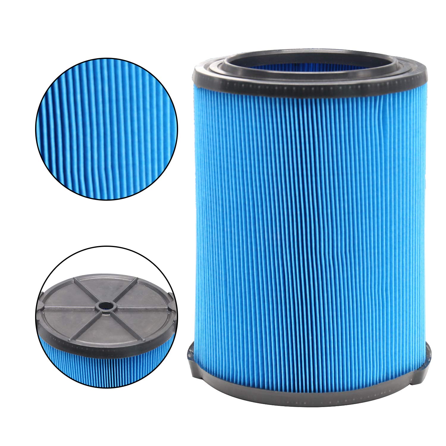 Gibtool Vf5000 3 Layer Pleated Paper Vacuum Filter For Rigid Vac 6 20 Gallon Wet Dry Vacuums Wd1450 Wd0970 Wd1270 Wd09700 Wd0670