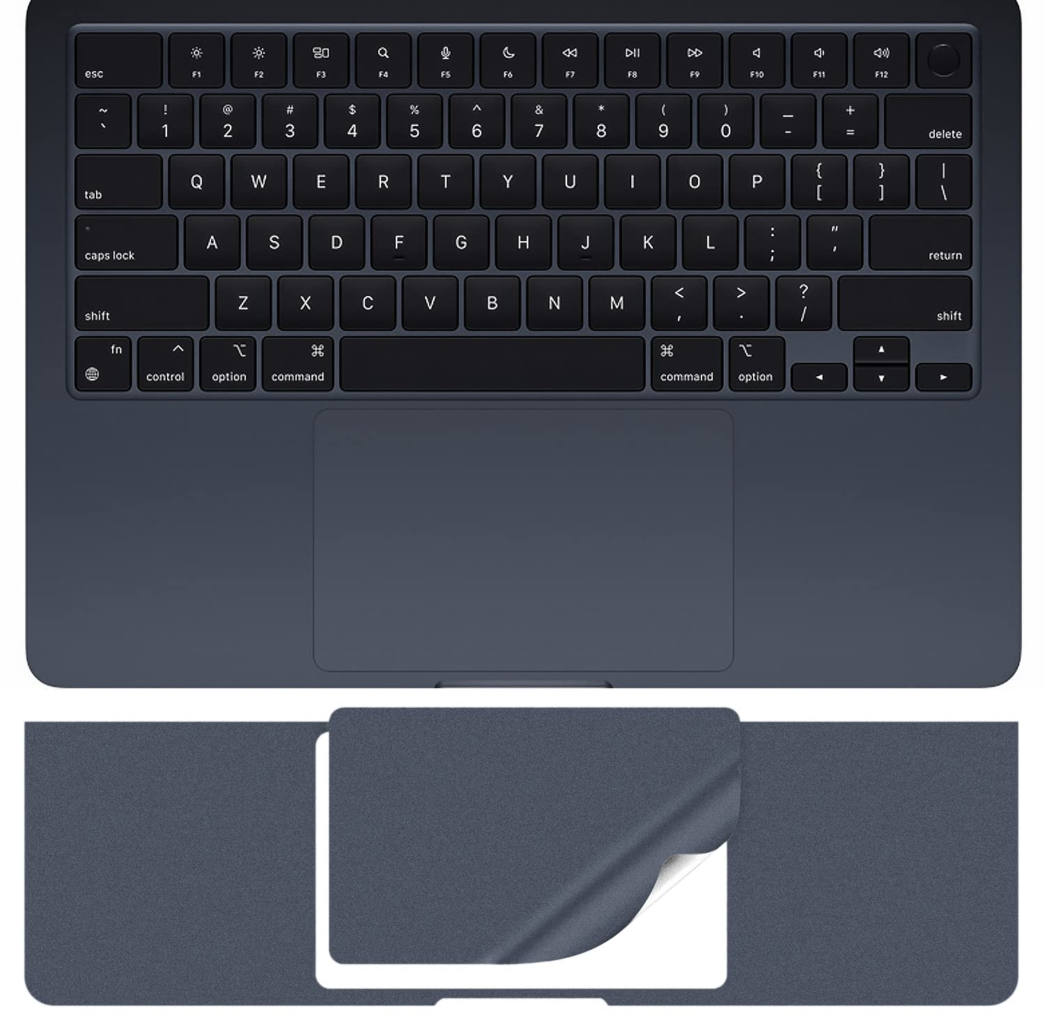 Casebuy Palm Rest Protector Skin Cover For 2024 2023 2022 Macbook Air 13.6'' A2681 M3 M2 Wrist Rest Protective Skin Cover For Ma