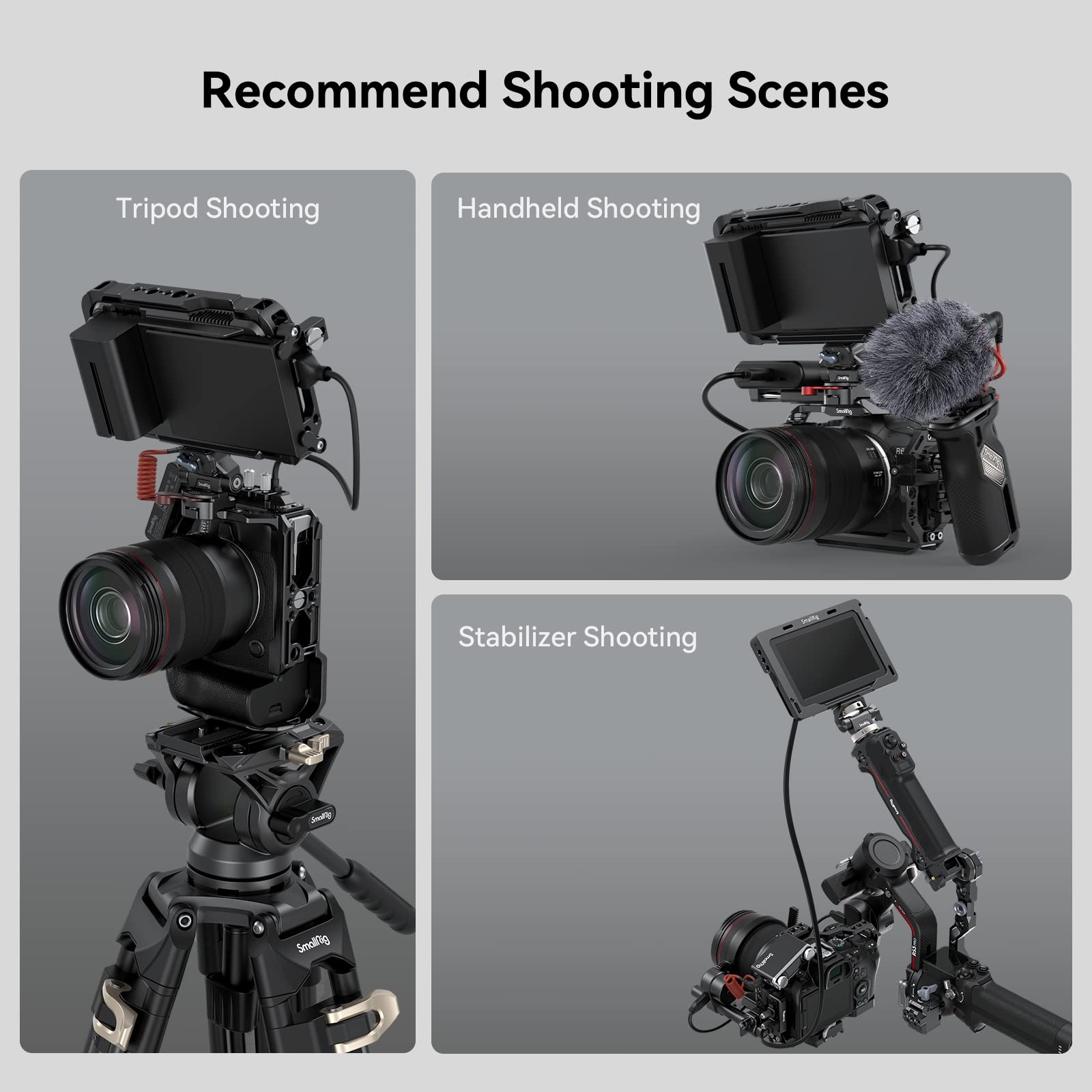 Smallrig R6 Mark Ii Camera Cage For Canon, Formfitting Video Making Camera Rig For Canon R6 Mark Ii, Built-In Dual Nato Rails, Q