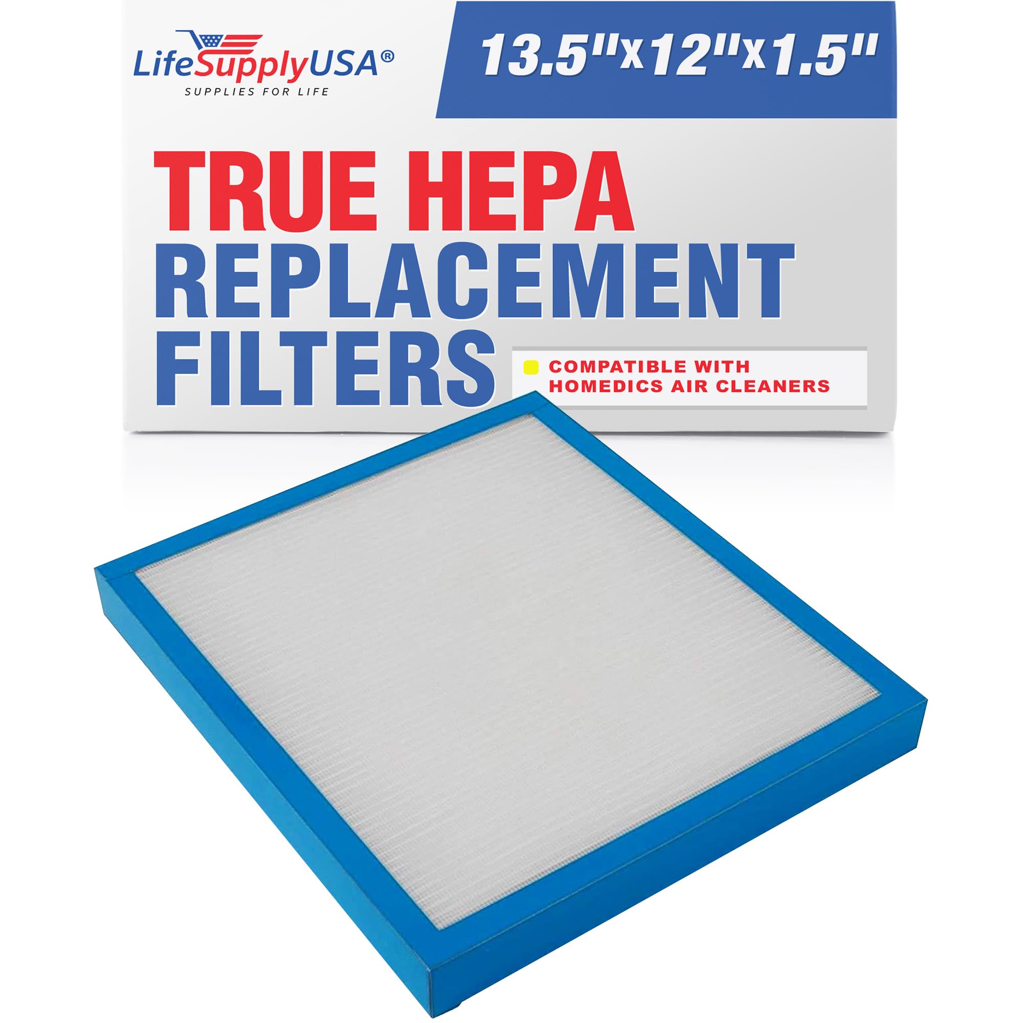 Lifesupplyusa Hepa Filter Compatible Replacement For Homedics Af 100Fl Af 100 Hypoallergenic 100 Cadr Air Cleaner Unit