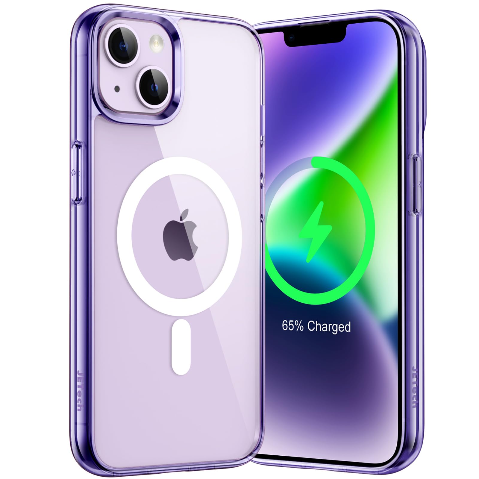 JETech Magnetic Case for iPhone 14 Plus 6.7-Inch Compatible with MagSafe Wireless Charging, Shockproof Phone Bumper Cover, Anti-