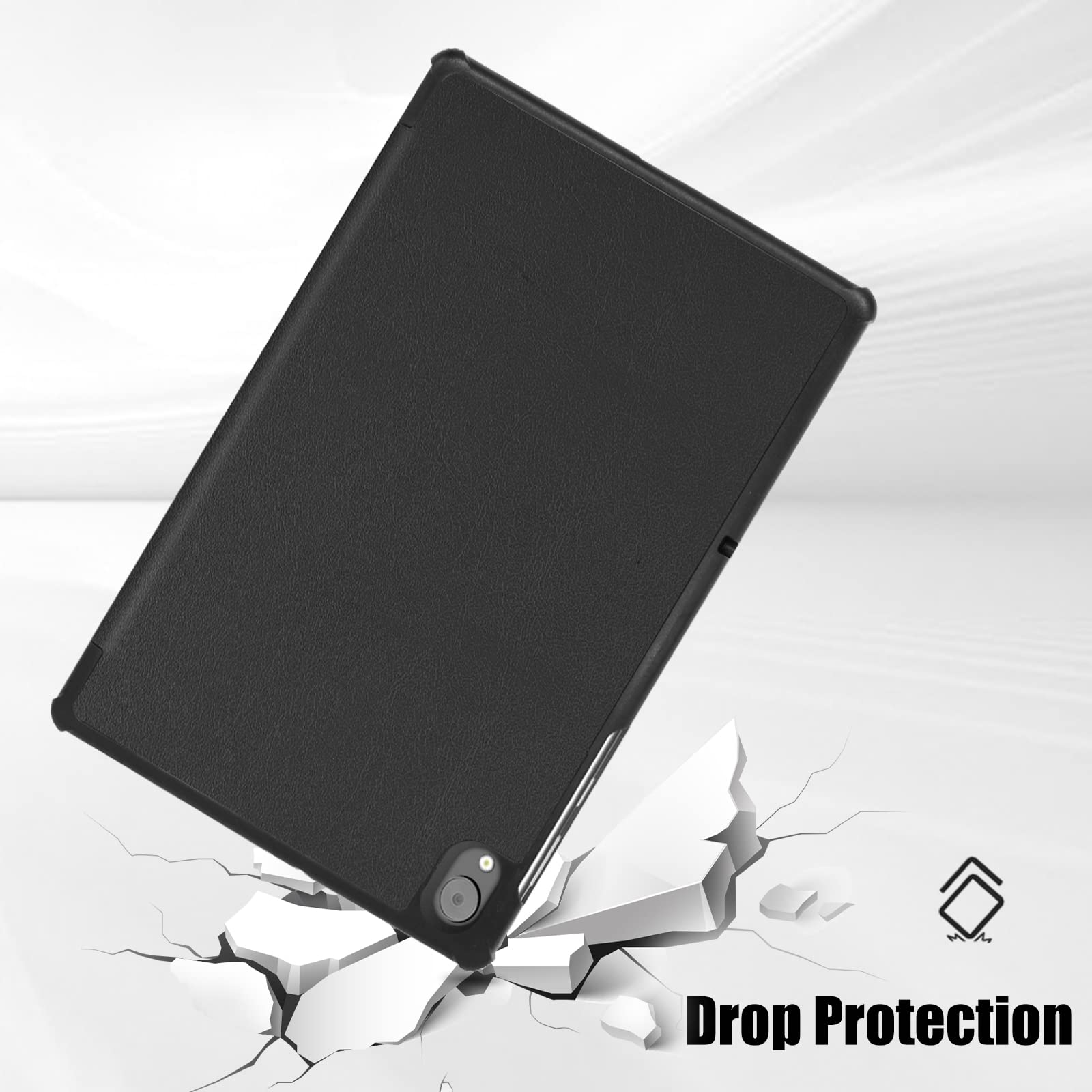 Procase For Lenovo Tab K10 2021/M10 Fhd Plus Case 10.3 Inch (2020 2Nd Gen), Slim Smart Cover Stand Hard Shell Case For 10.3' Tab K10 Tb X6C6L Tb X6C6F Tb X6C6X/M10 Plus Fhd Tb X606F Tb X606X �Black