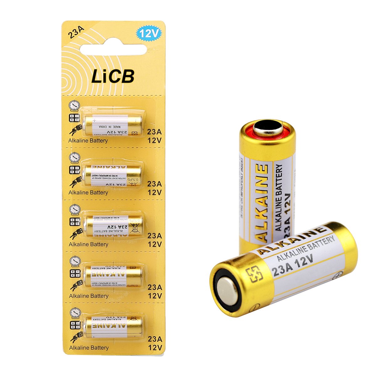 Licb A23 23A 12V Alkaline Battery (5 Pack)