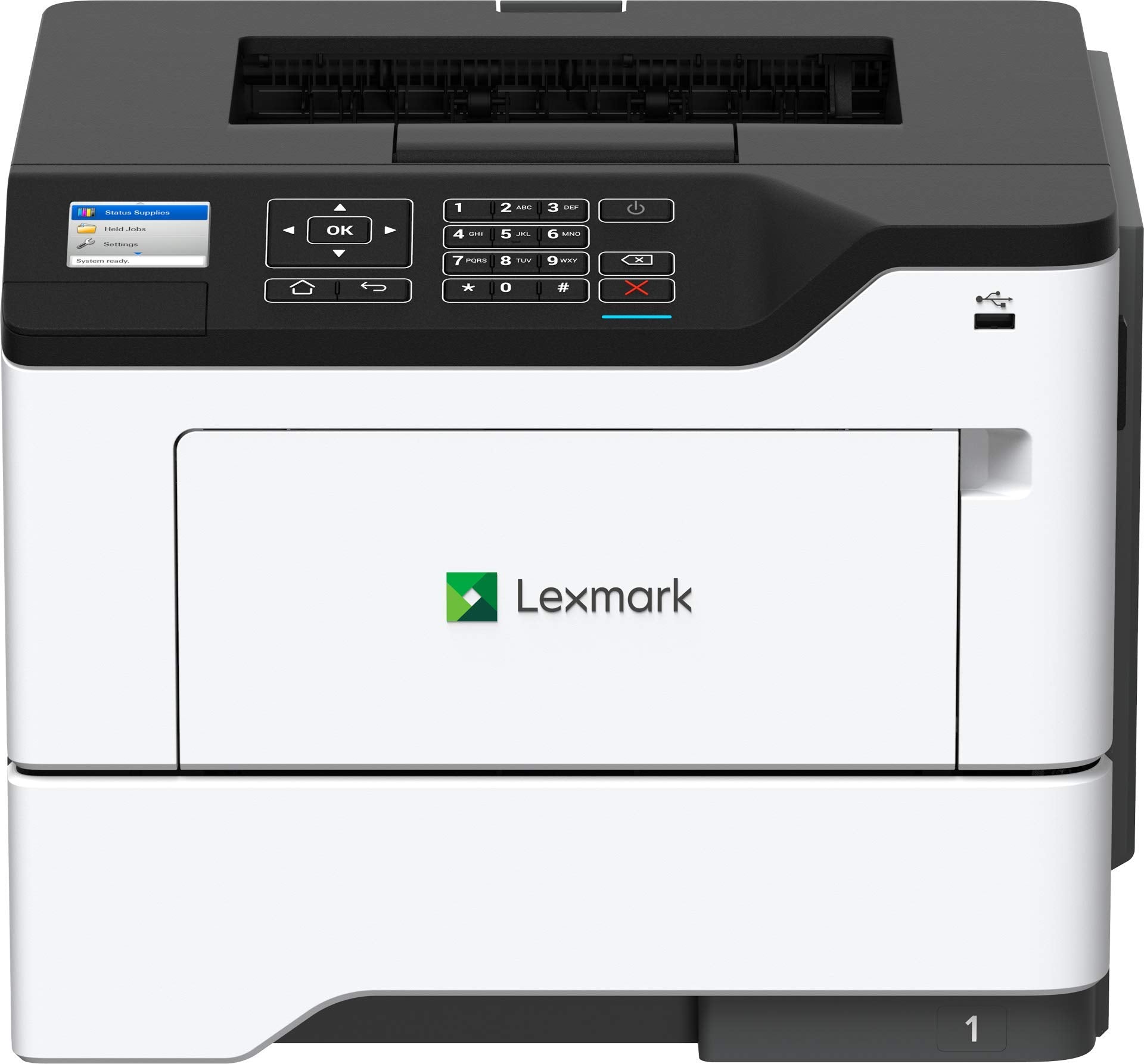 Lexmark B2650dw Monochrome Laser Printer, Duplex with Two Sided Printing, Wireless Network Capability (36SC471), Medium, White/G