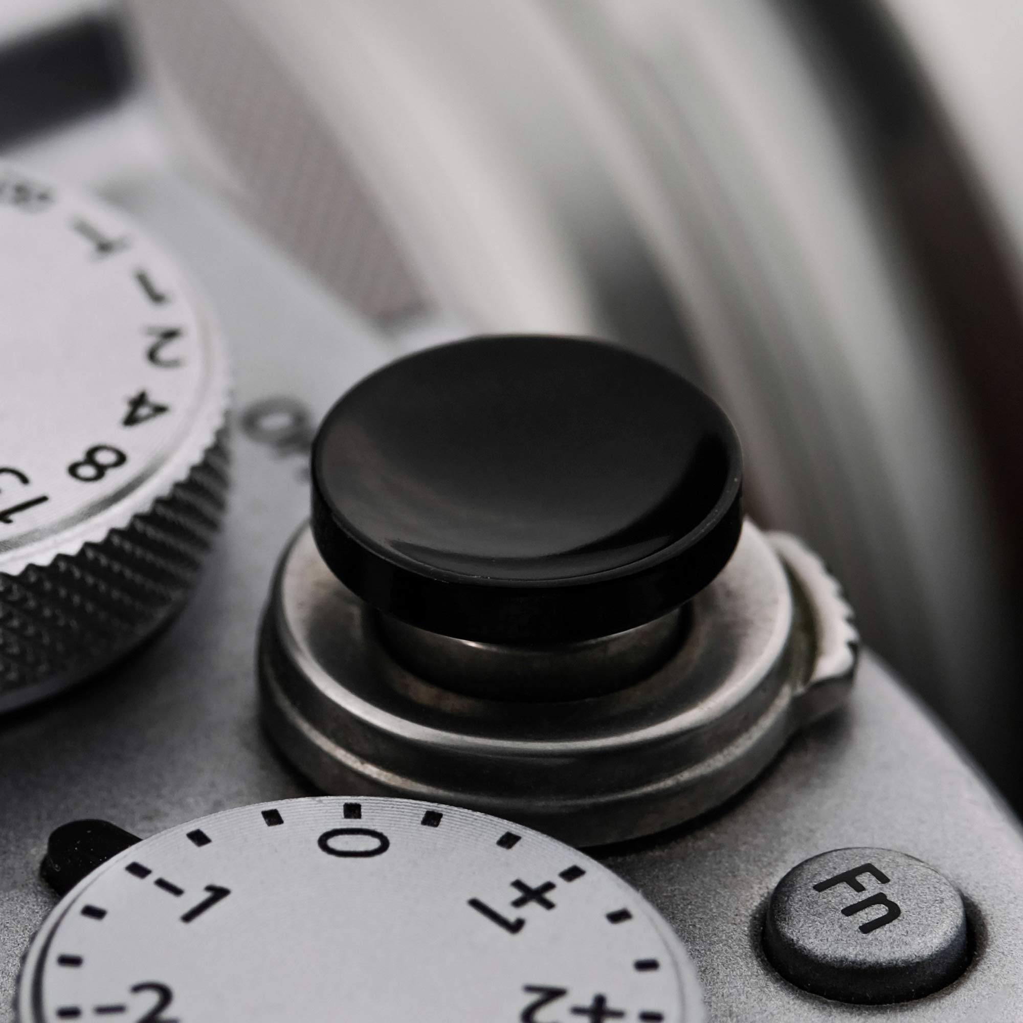 Soft Shutter Release Button (2 Pack/Black) High End Concave Camera Shutter Button