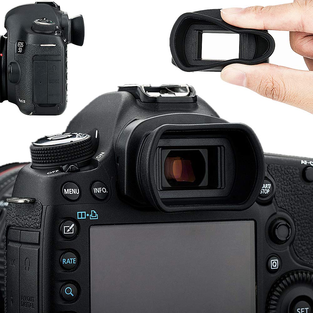 Soft Silicon Camera Viewfinder Eyecup Eyepiece Eyeshade For Canon Eos 5Dm4 5Dm3 5Ds 5Dsr 7Dm2 7D, Eos 1D X Mark Ii, 1D X, 1Ds Ma