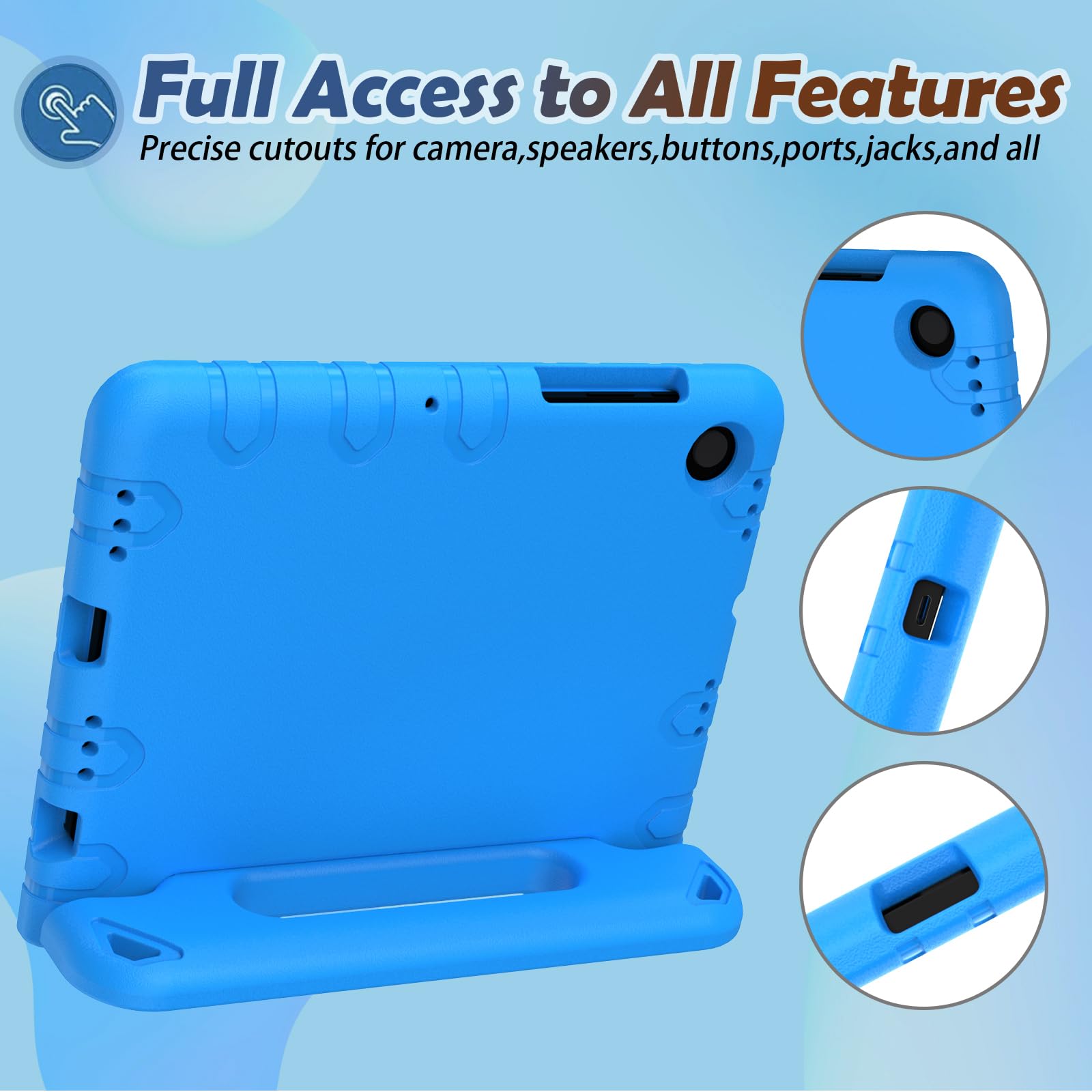 Ltrop Kids Case For Samsung Galaxy Tab A8 10.5 2022, Galaxy Tab A8 Case, Light Weight Shockproof Handle Stand Kids Case For Sams