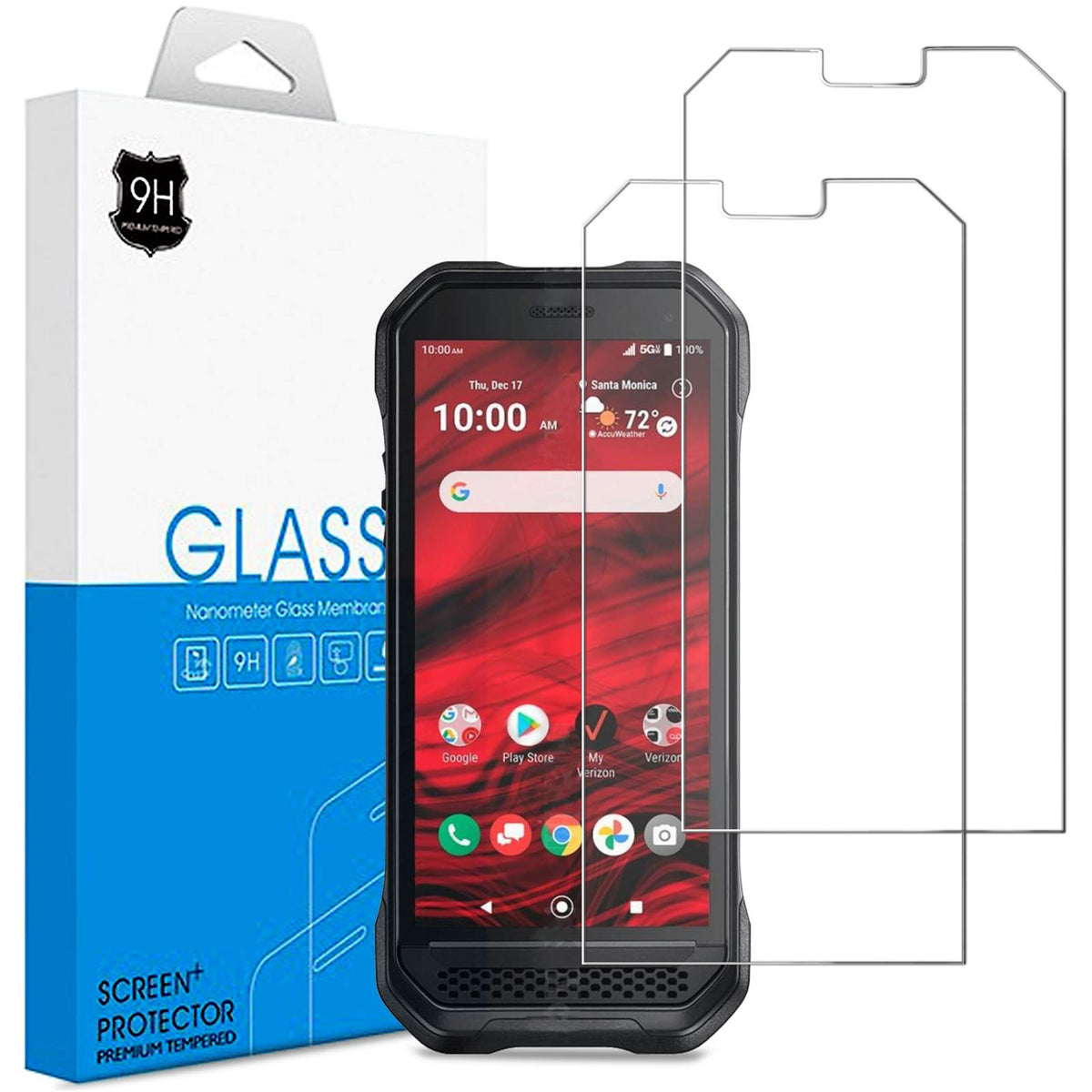 Ailiber Compatible With Kyocera Duraforce Ultra 5G Screen Protector [2 Pack] Duraforce Uw E7110 Tempered Glass Film Anti Scratch