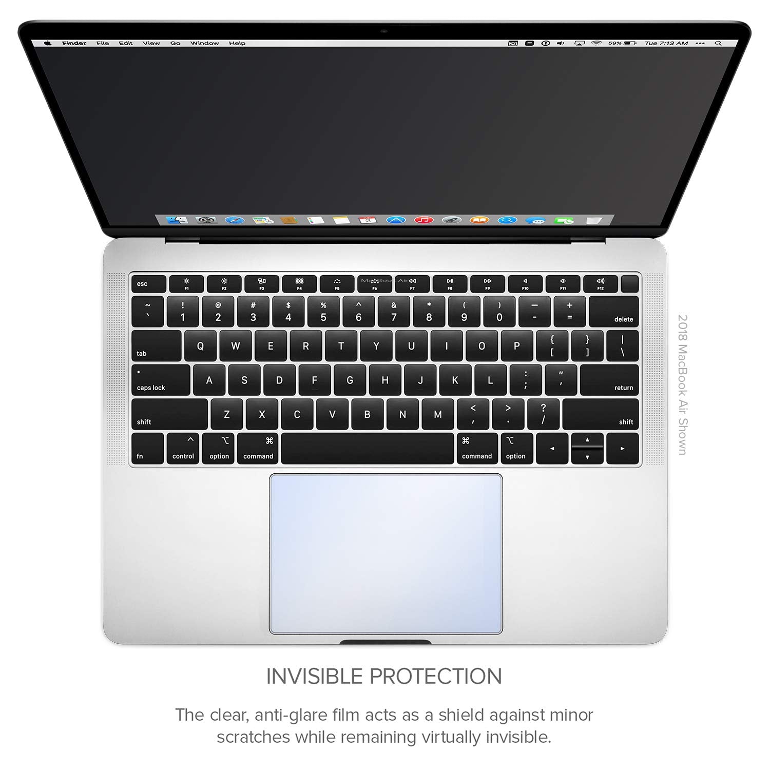 Uppercase Ghostcover Touch Premium Touch Bar And Trackpad Protector With Matte Finish Compatible With Latest 2020+ Macbook Pro 1