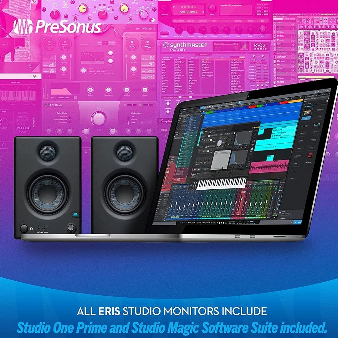 Presonus Eris E3.5 Bt-3.5 Near Field Studio Monitors With Bluetooth