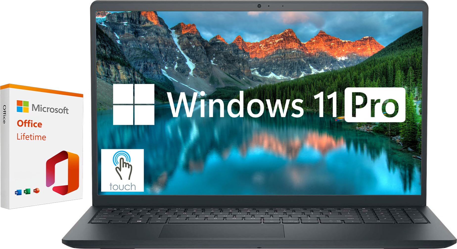 Dell Inspiron Touchscreen Laptop, 15.6 Business & Student Laptop Computer, Windows 11 Pro Laptop 16GB RAM 512GB SSD, Intel Core 