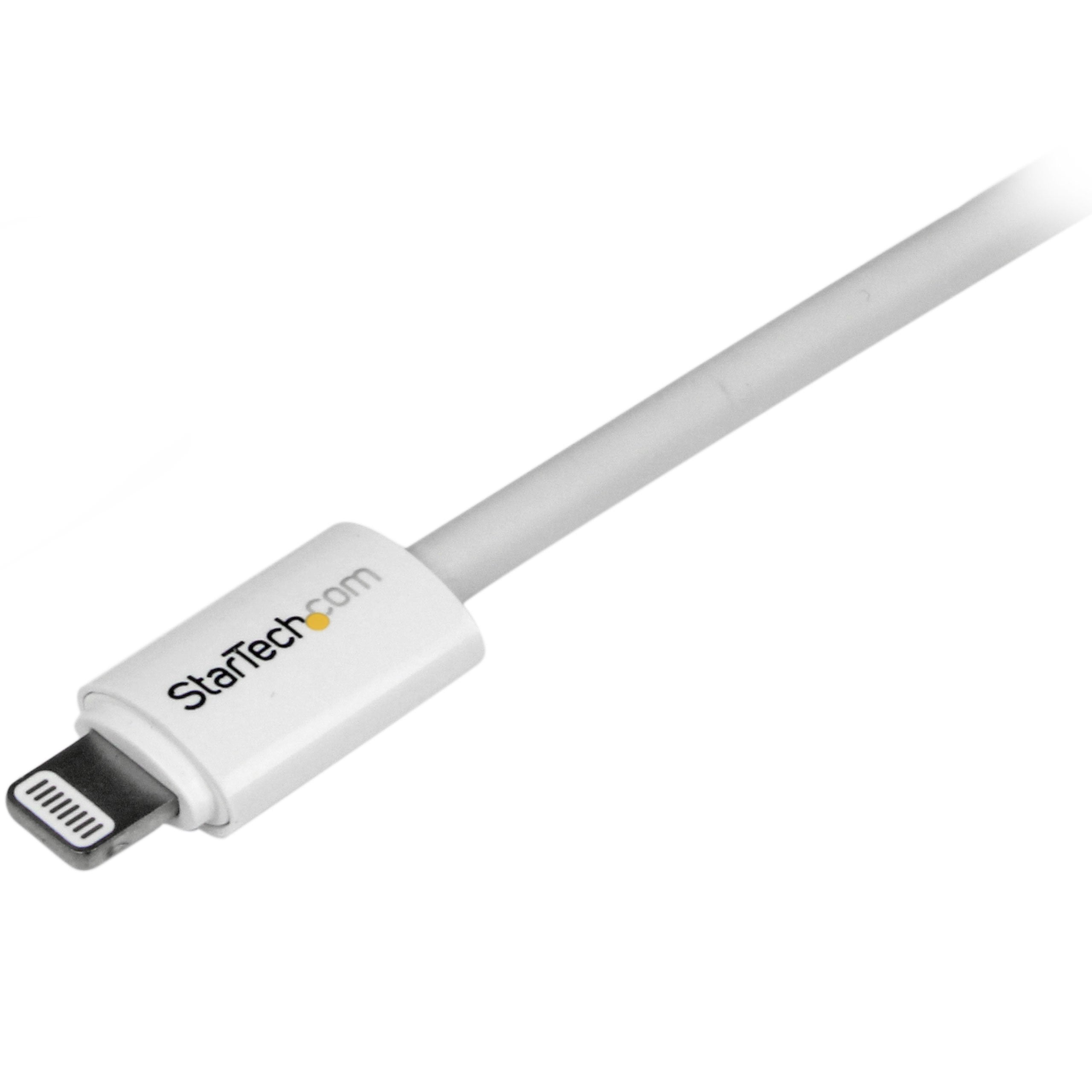 Startech.Com 3M (10Ft) Long White Apple 8 Pin Lightning Connector To Usb Cable For Iphone / Ipod / Ipad   Charge And Sync Cable