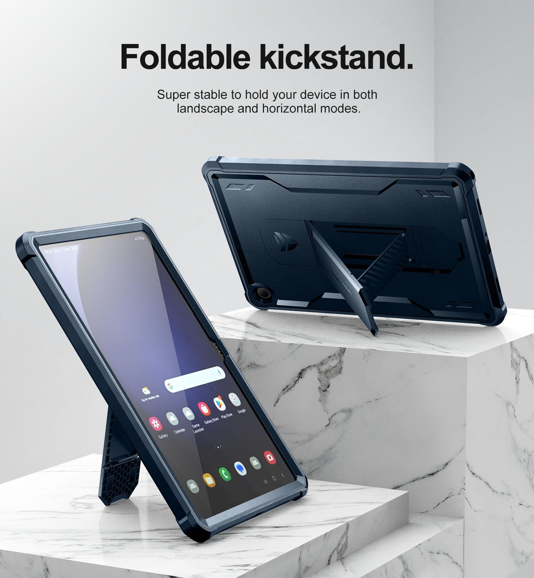 Dexnor Case For Samsung Galaxy Tab A9 Plus 2023, [Built In Screen Protector & Kickstand] Heavy Duty Shockproof Full Body Protect