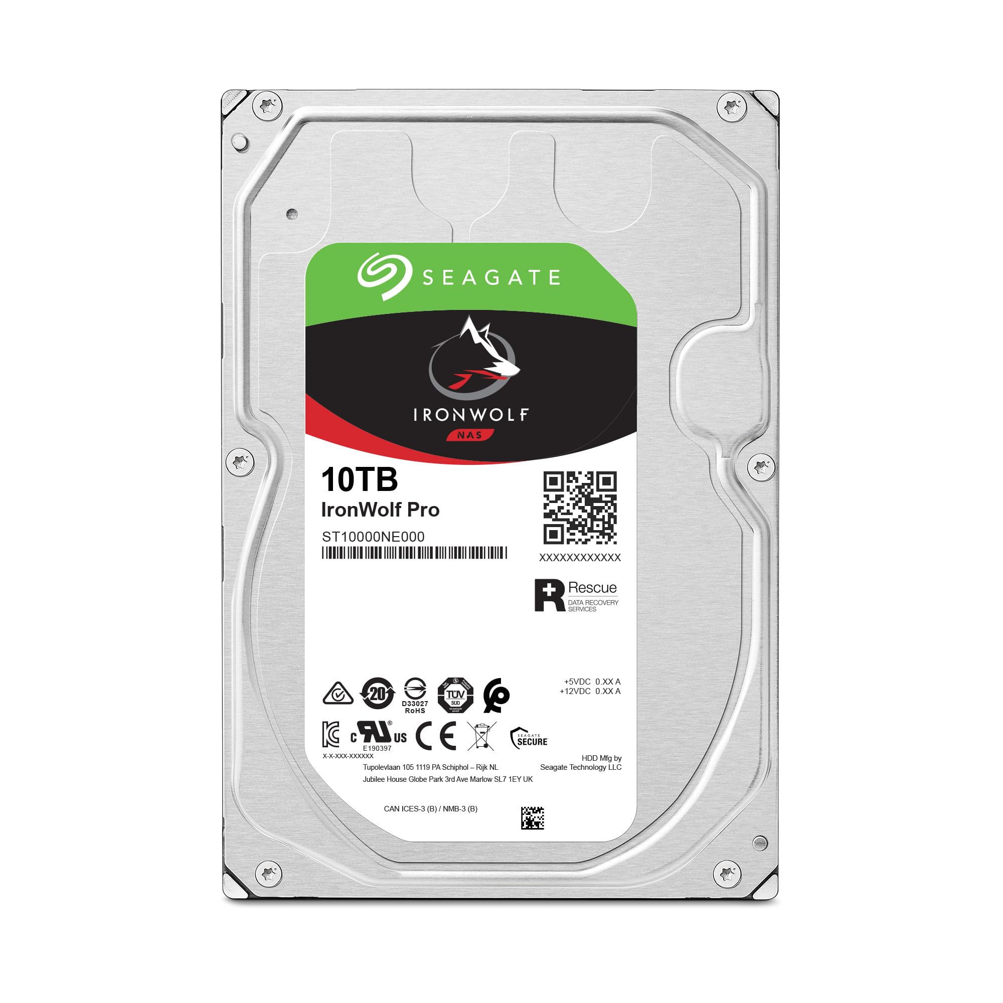 Seagate IronWolf ST10000NE0008 10 TB Hard Drive - 3.5 Internal - SATA (SATA/600)