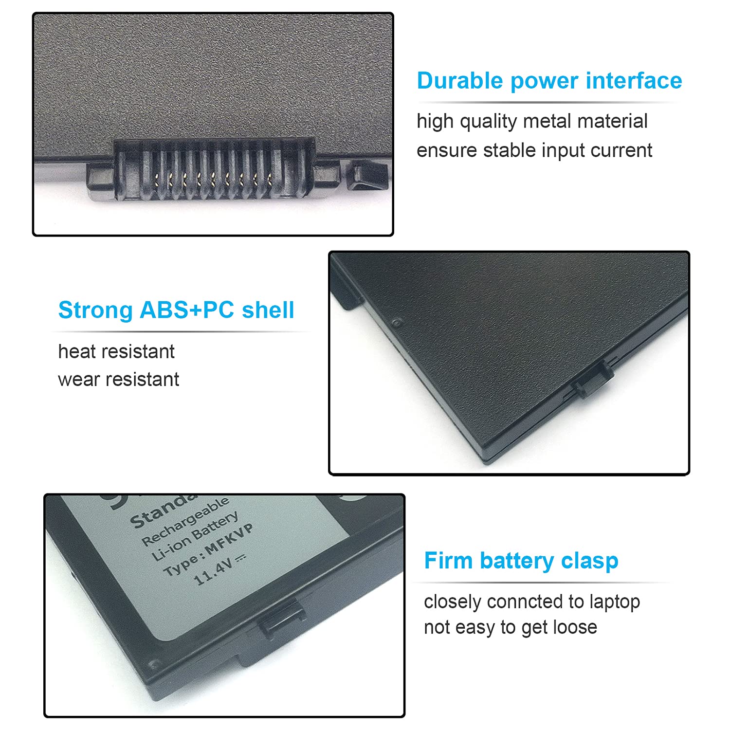 Emanjor 91Wh Mfkvp 11.4V Battery Replacement For Dell Precision 15 7510 7520 17 7710 7720 M7510 M7710 T05W1 Gr5D3 M28Dh 451 Bbsf