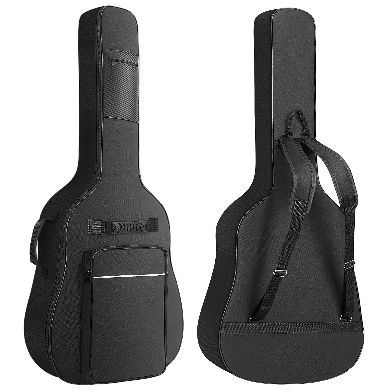 LETSROCK 39 40 41 Inch Acoustic Guitar Case with 0.5 Inch Water Resistent Thick Padding Adjustable Shoulder Strap Guitar Case Gi