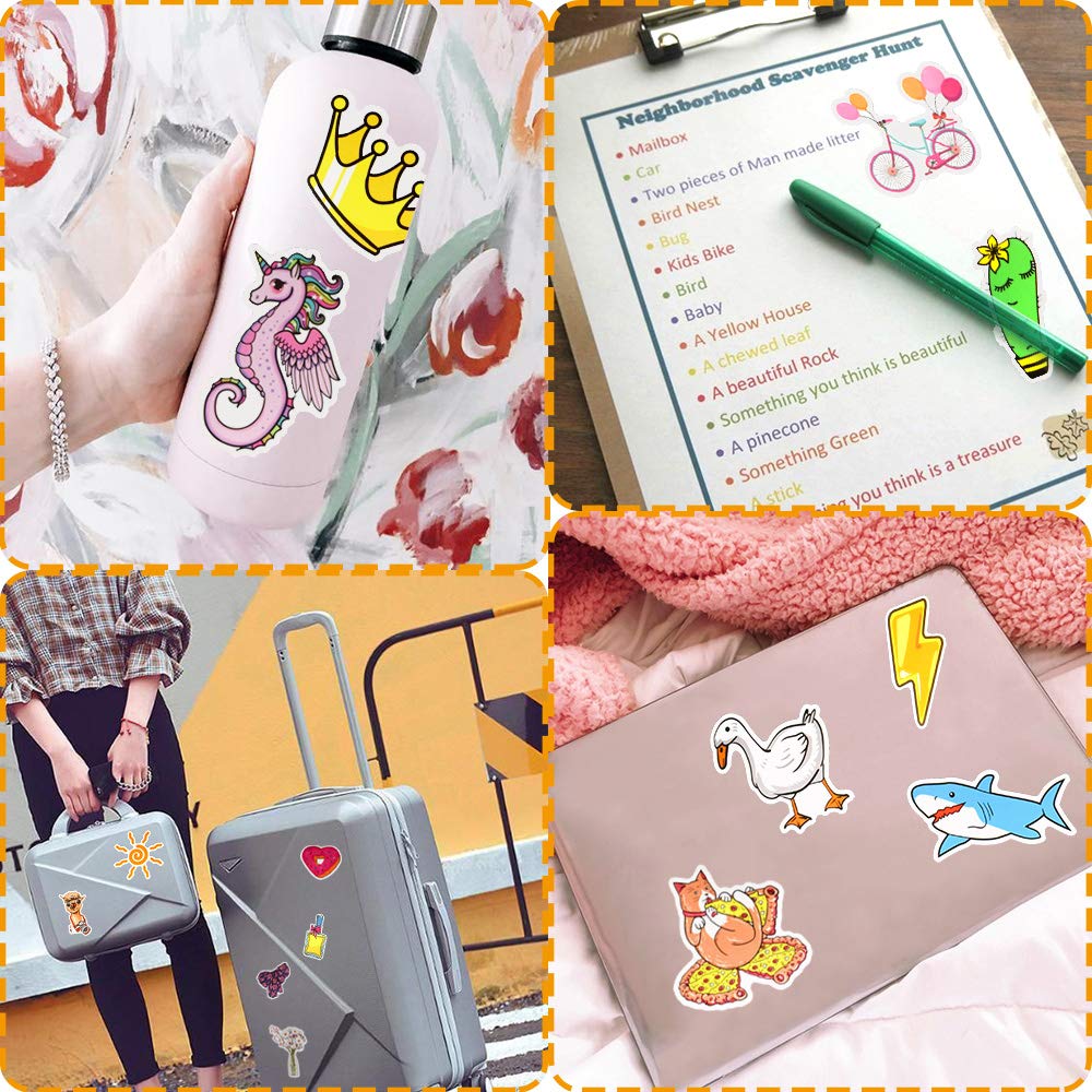 Waterproof Stickers For Girls Stickers For Hydroflasks Vsco Stickers For Hydro Flask Stickers 100 Pack Cute Stickers For Water Bottles
