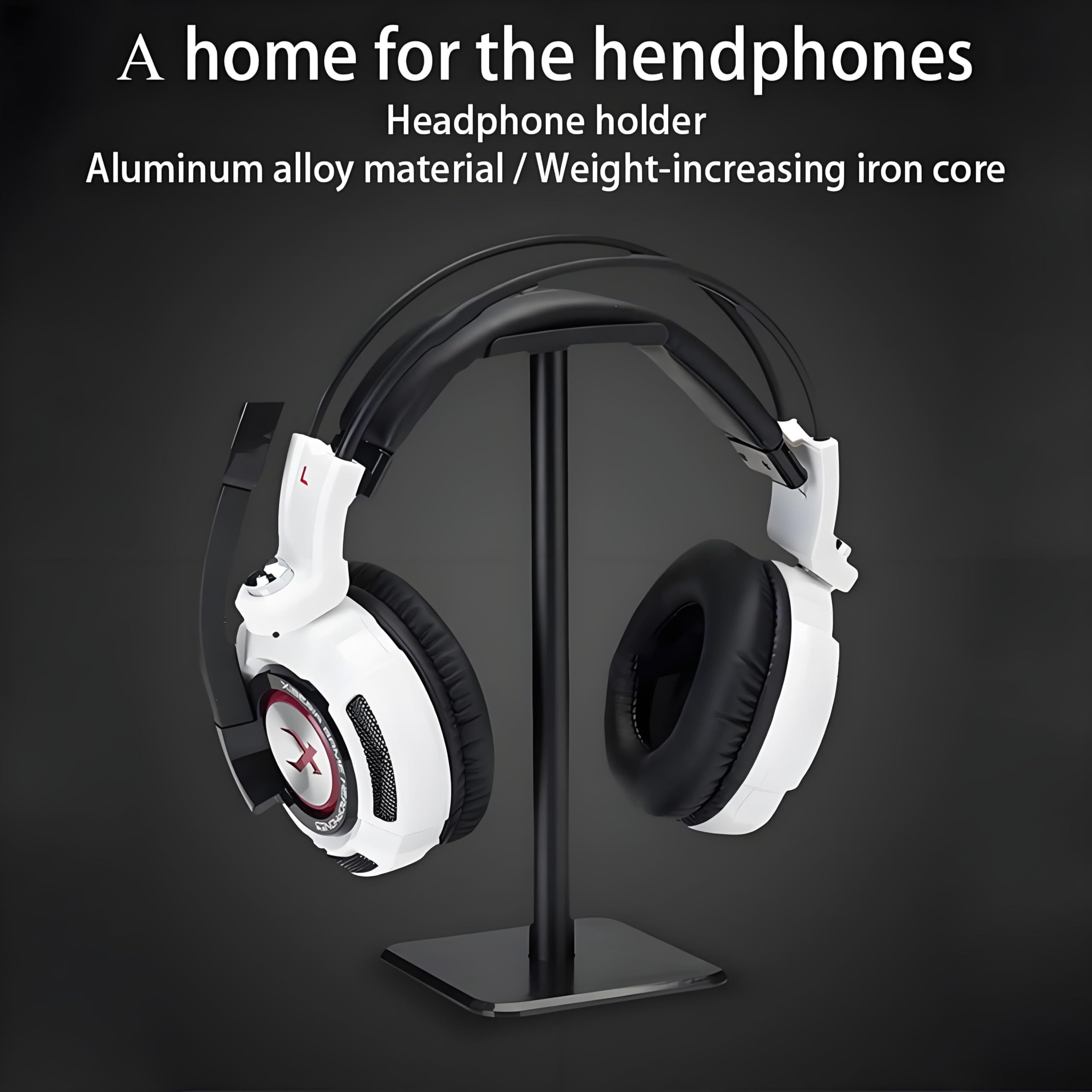 Headphone Stand, Universal Aluminum Metal Holder For Airpods Max, Hyperx Cloud Ii, Xbox One, Turtle Beach, Sennheiser, Sony, Bos