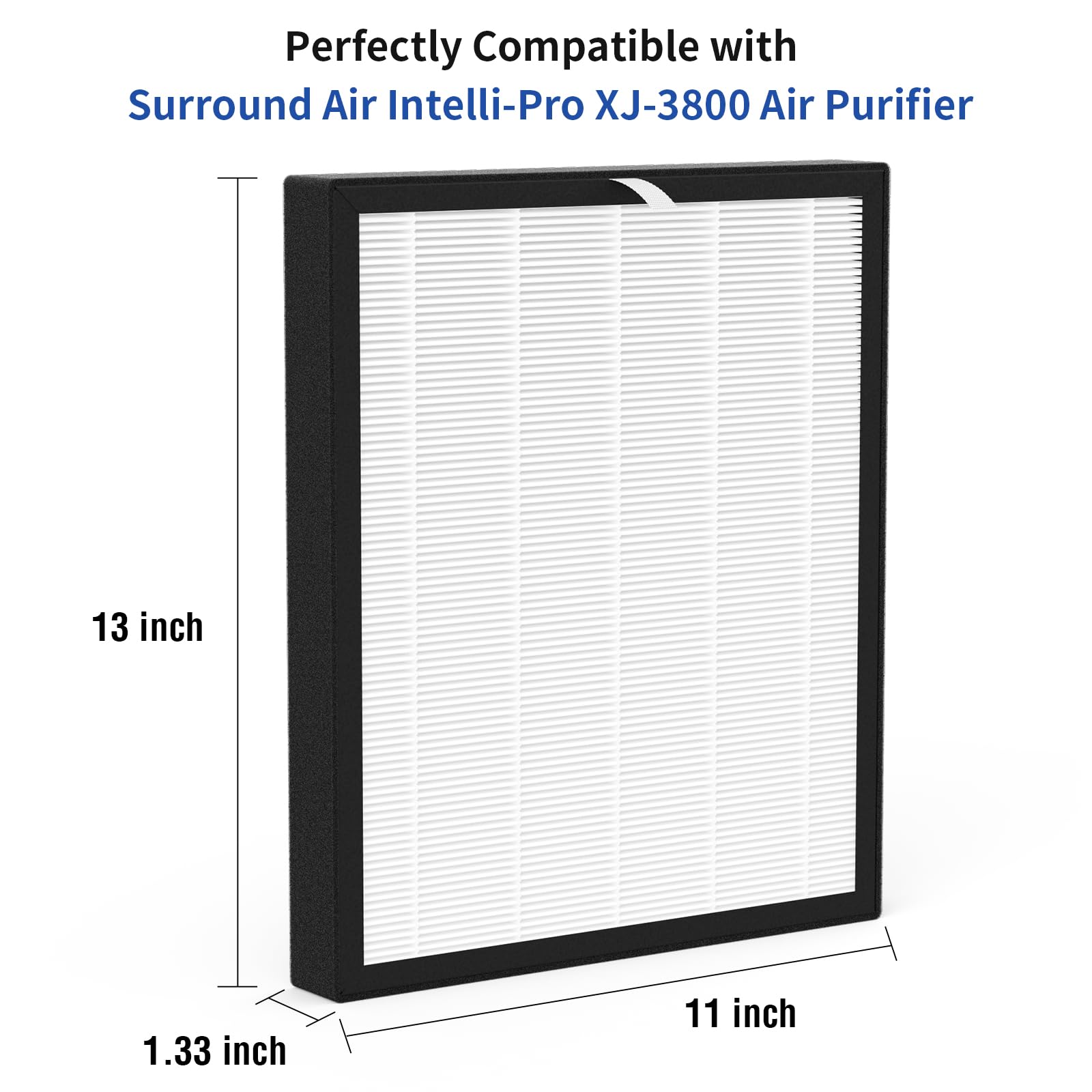 Xj 3800 True Hepa Replacement Filter Compatible With Surround Air Intelli Pro Xj 3800 Purifier, True Hepa And Carbon Filter(1 Pa
