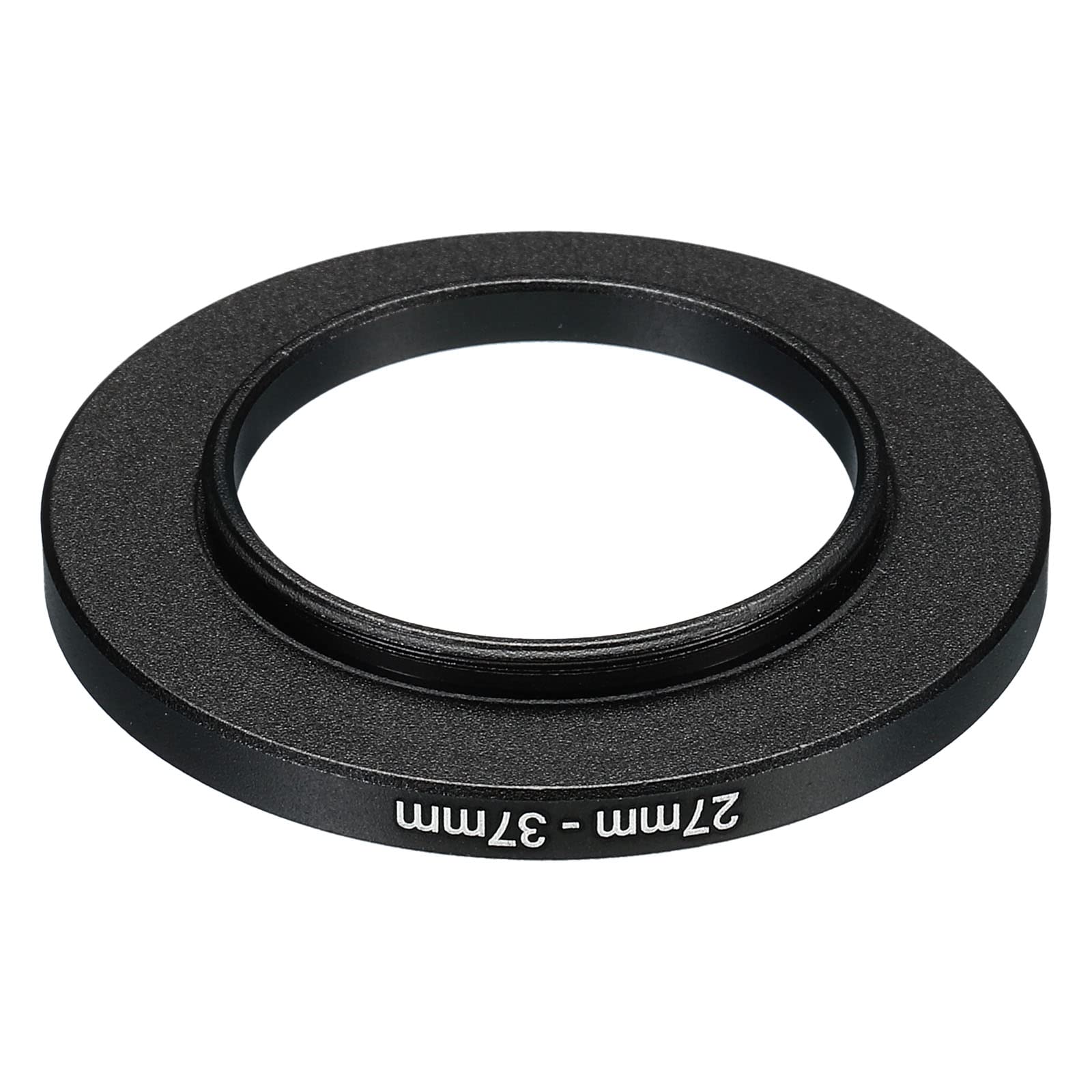 Patikil 27Mm 37Mm Metal Step Up Ring, Camera Lens Filter Adapter Ring Aluminum Filter Adapter Ring For Camera Lenses Hood, Black