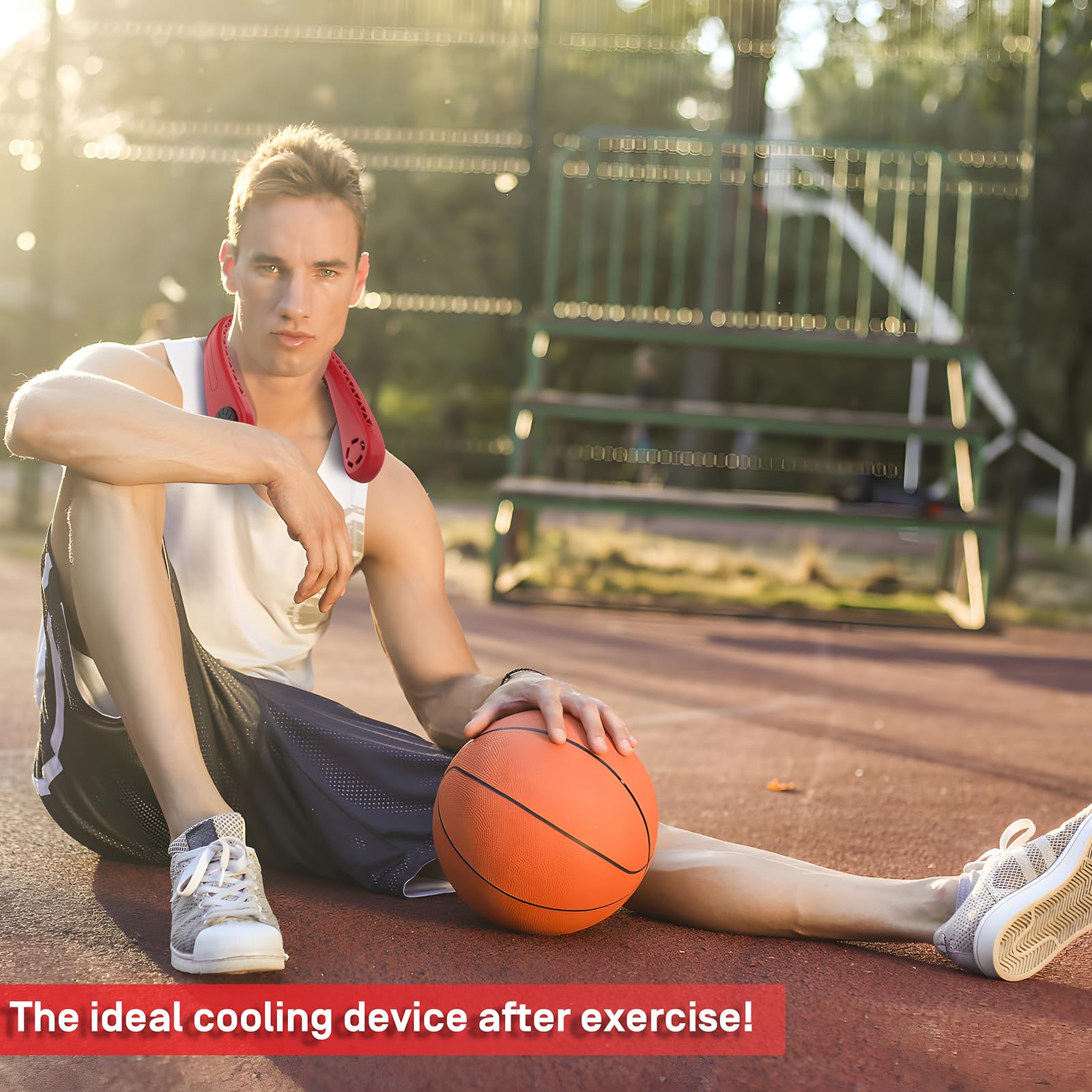 Ninetingel Neck Fan,Portable Bladeless Neck Fan,For Indoor Outdoor Travelling,Usb Rechargeable Personal Fan, Rechargeable, Headp