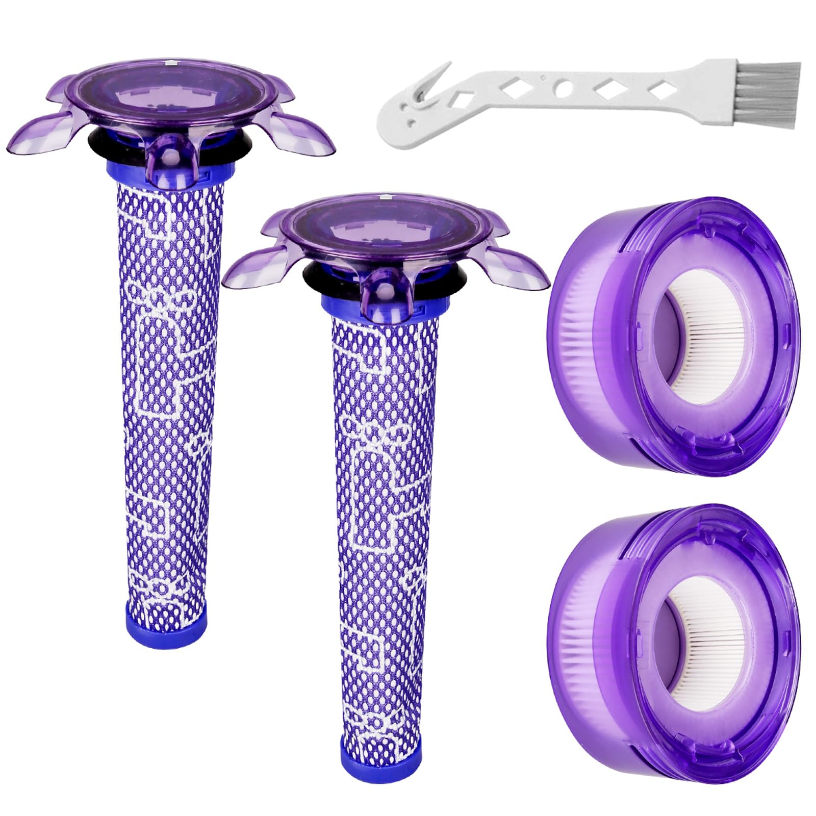 Lemige V7 V8 New Filter Replacement Kit For Dyson V7 V8 Slim Animal Absolute Motorhead Sv10 Sv11 Sv25 Sv37 Cordless Vacuums, 2 S