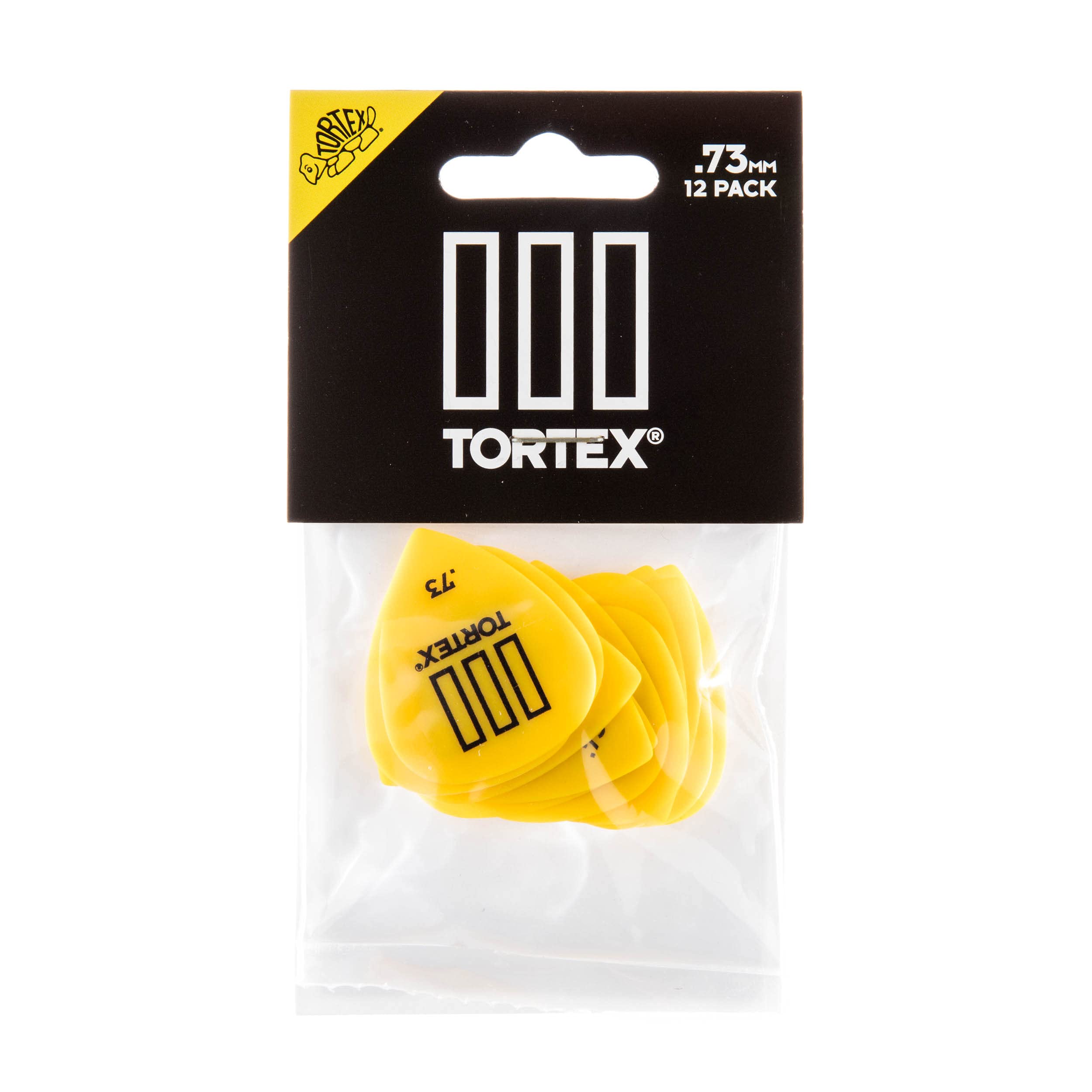 Jim Dunlop Tortex Tiii .73Mm Yellow Guitar Picks - 12 Pack