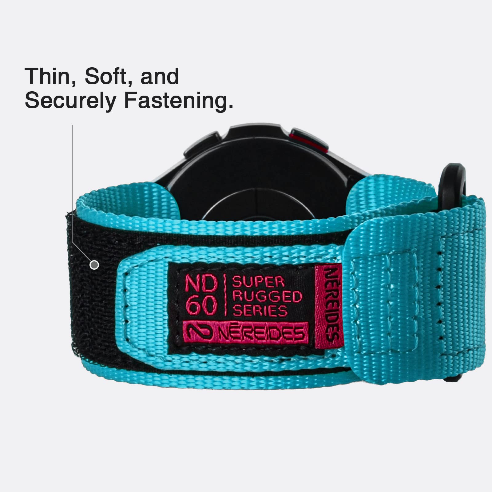 Nereides Band Compatible With Samsung Galaxy Watch 6 Classic 43Mm 47Mm/Watch 5 Pro 45Mm/Watch 4 5 6 40Mm 44Mm/Watch 4 Classic 42Mm 46Mm, 20Mm Rugged Nylon Woven Loop Sports Strap