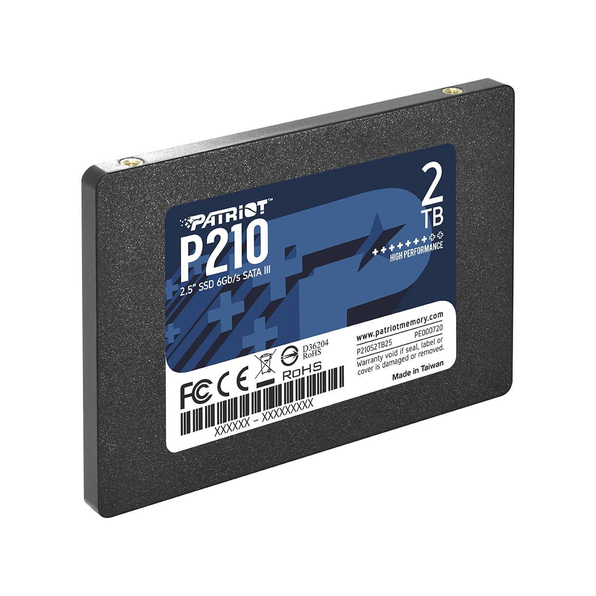 Patriot Memory P210 Sata 3 2Tb Ssd 2.5 Inch Internal Solid State Drive   P210S2Tb25