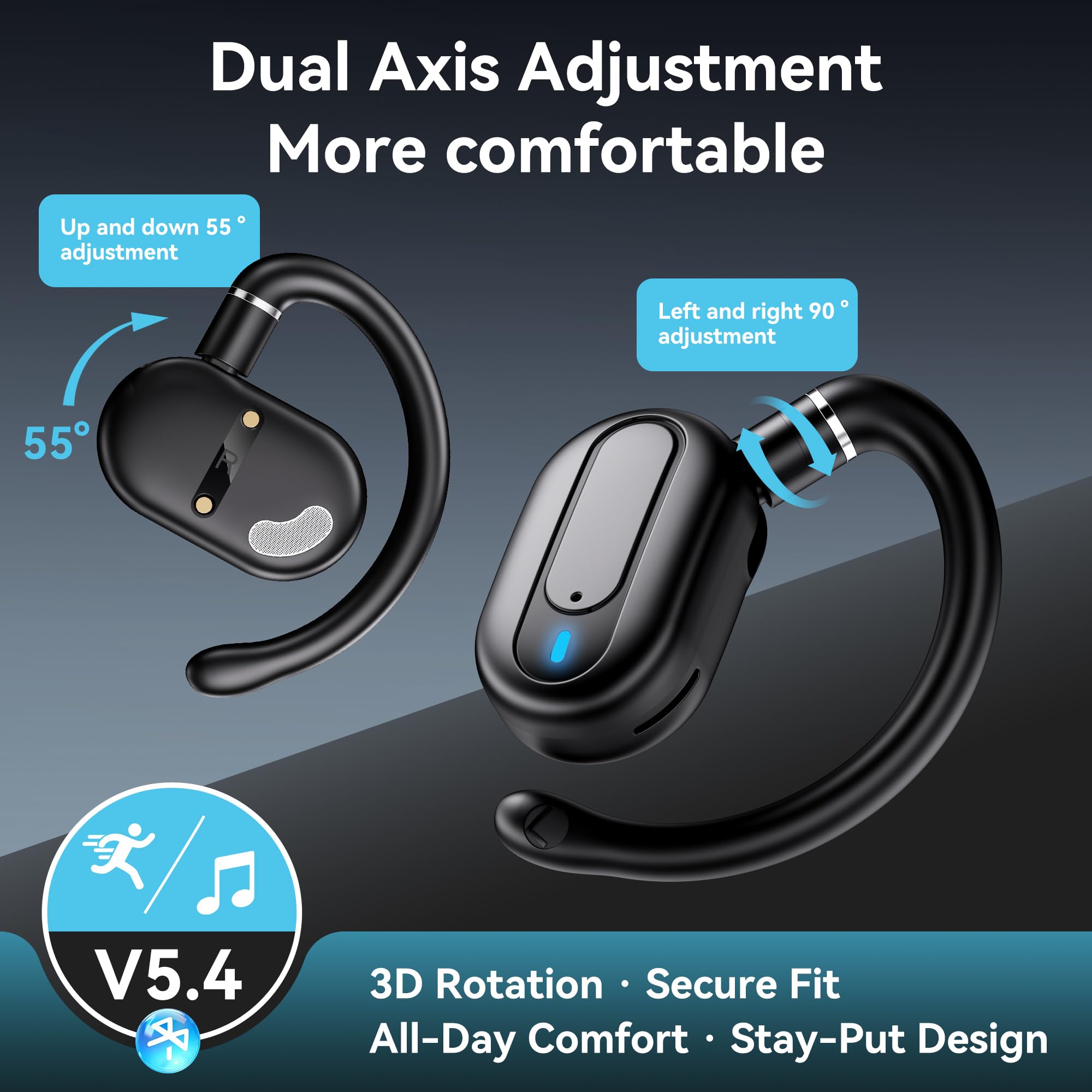 Ai Language Translation Earbuds, 3-In-1 Instant Translator Earbuds With 163 Languages Wireless Bluetooth Two Way Online Voice Tr
