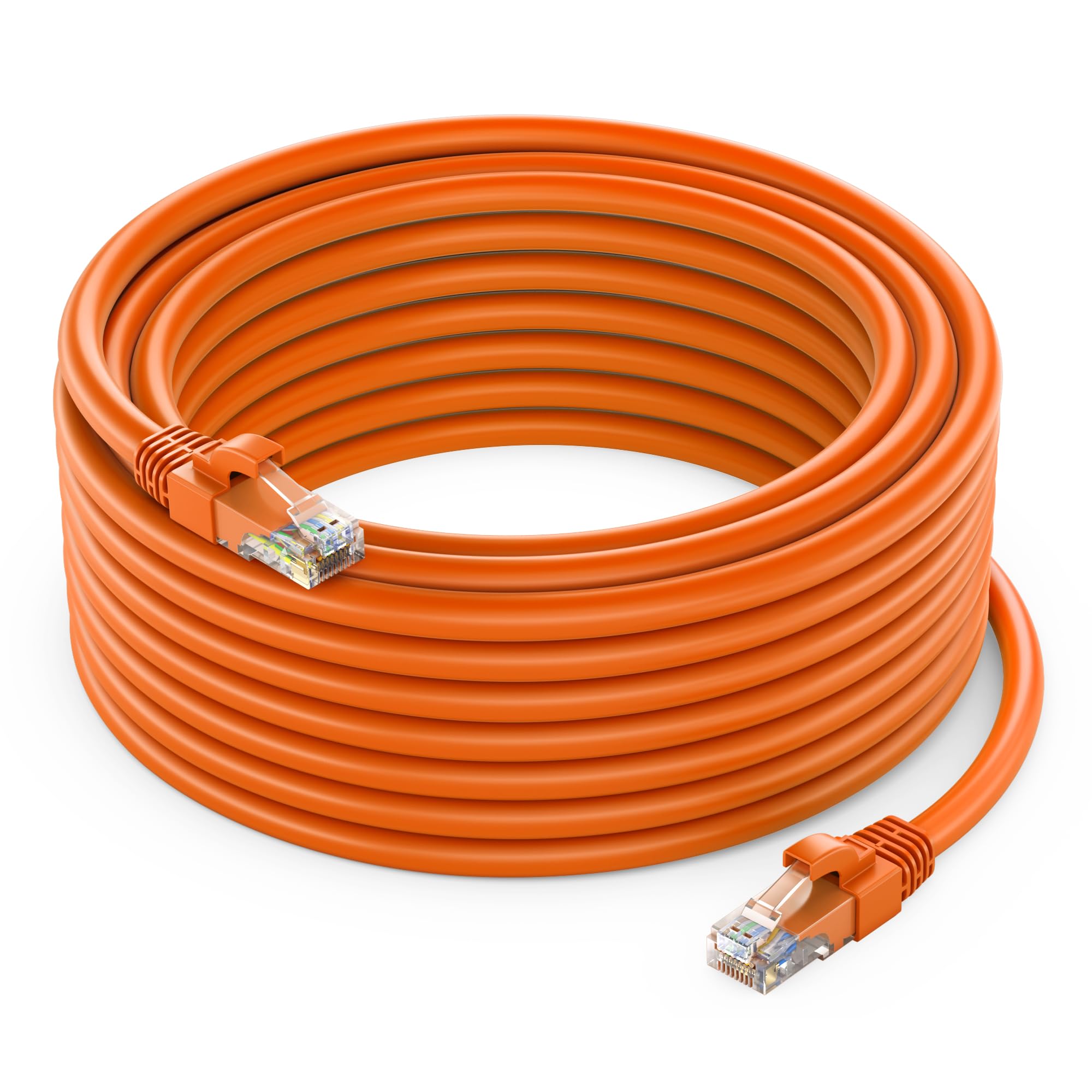 Maximm Cat 6 Ethernet Cable 30 ft  HighSpeed LAN Cable, Internet Cable, Patch Cable, and Network Cable  UTP, 10Gbps, 550MHz E