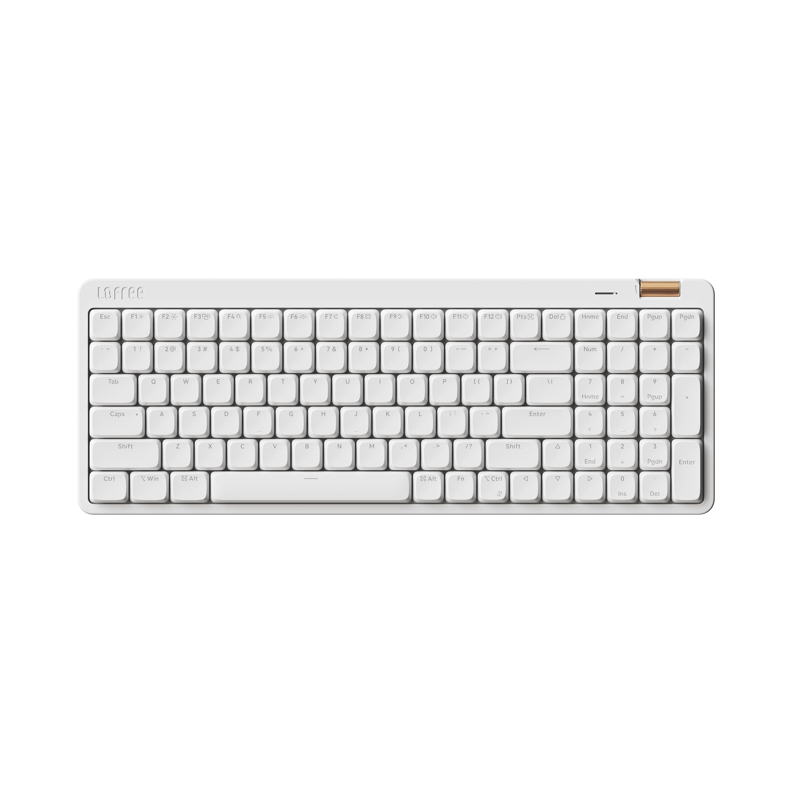 Flow Lite 100 Keys Low Profile Mechanical Keyboard, Swappable Rechargeable Wireless Keyboard with 2.4G Receiver, Bluetooth and W