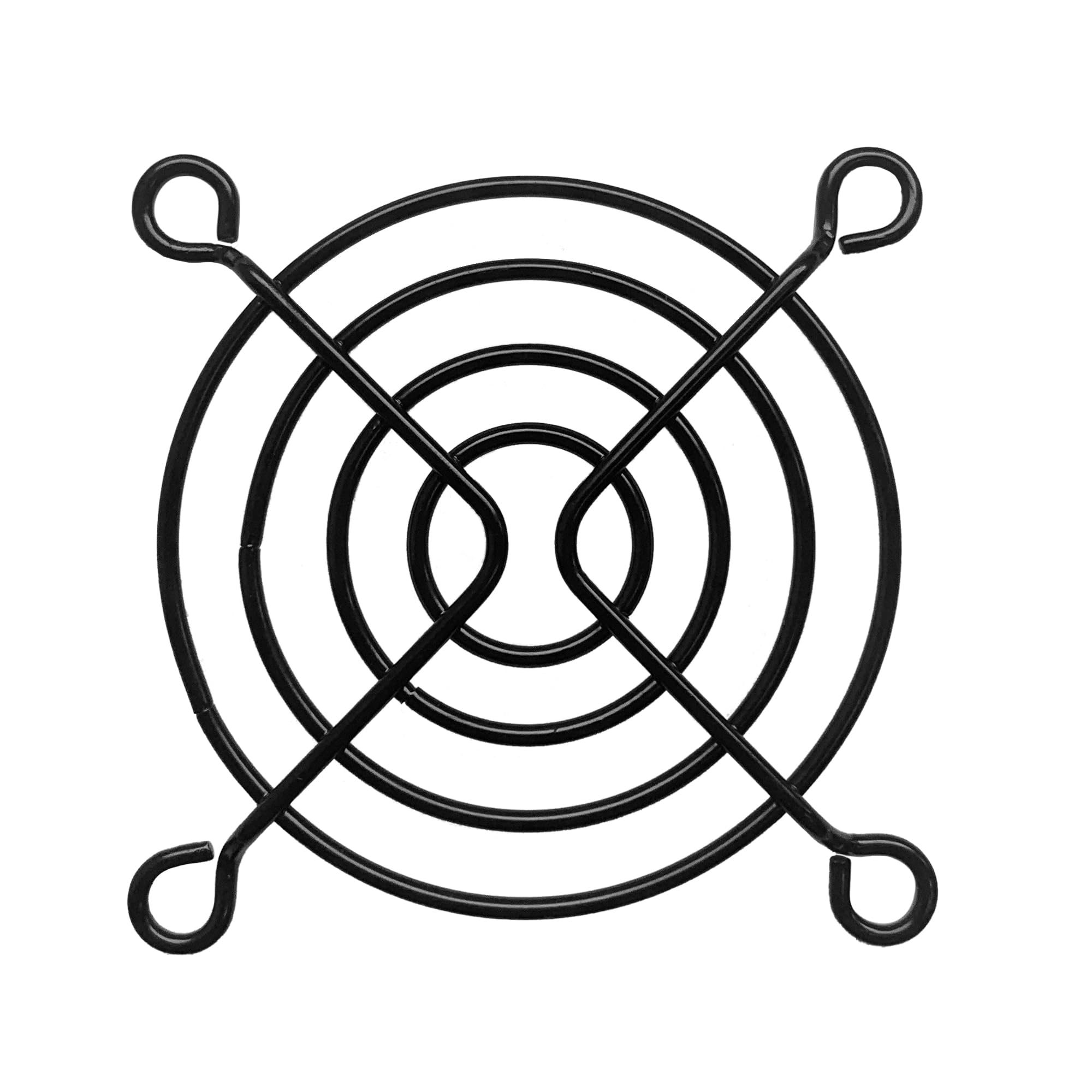 80Mm Black Fan Grill (10 Pack)