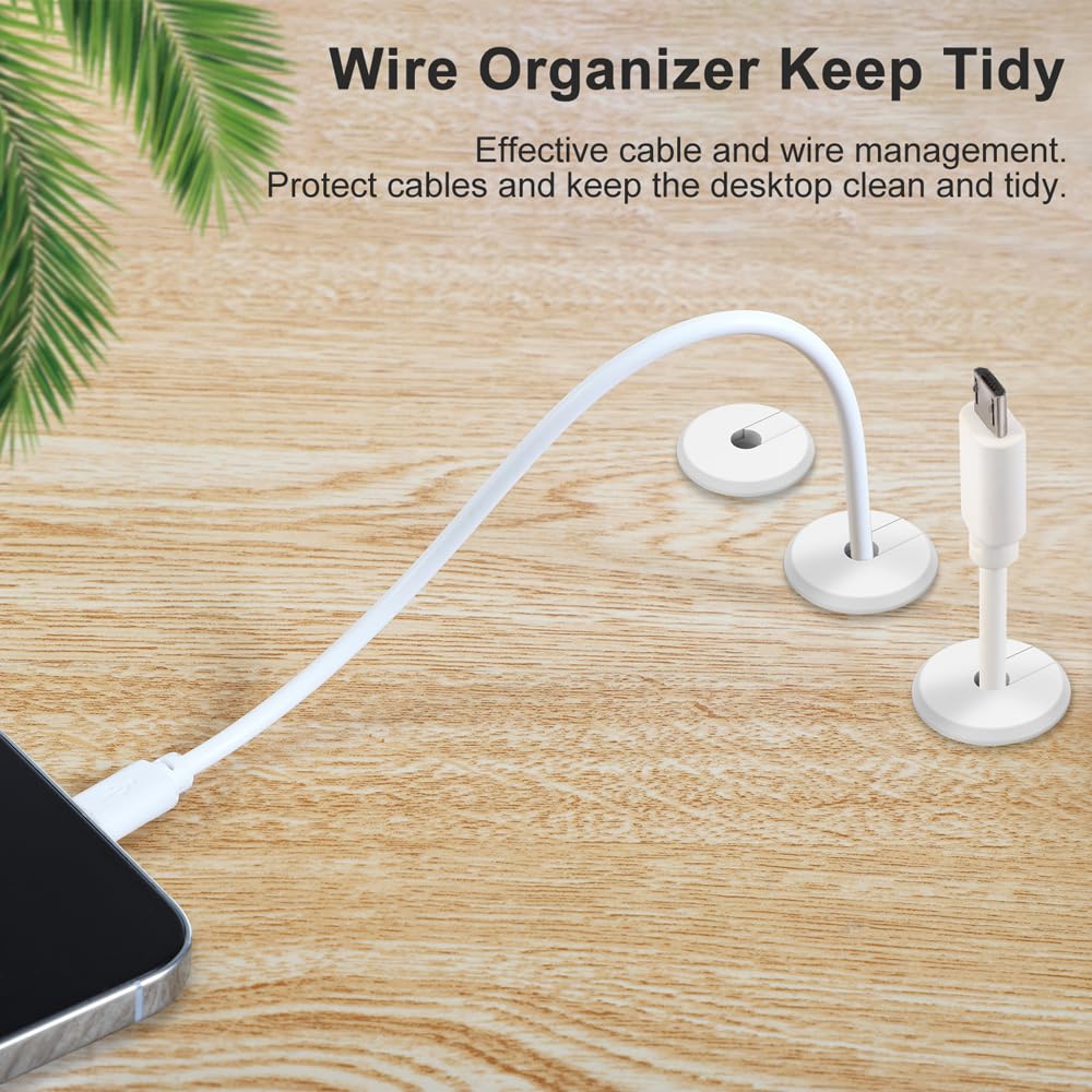 Bywen Furniture Wall Hole Bushing Cable Grommet For Starlink Ethernet Cable,Covering 3/4 Inch Desk Holes,Universal Cable Managem