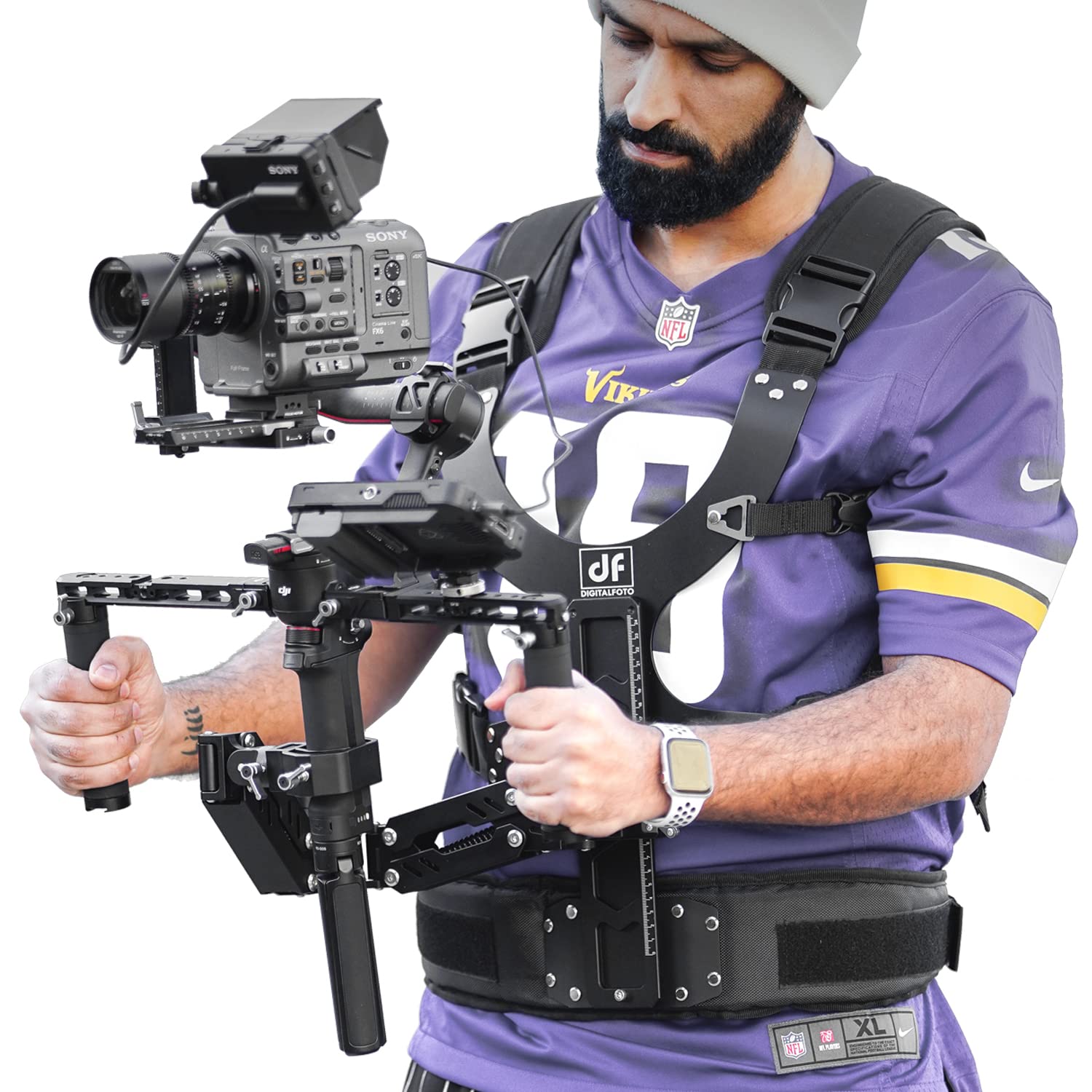 Df Digitalfoto Thanos Se Support Vest Rig System,Filmmakers Kit Gimbal Steadicam Compatible With Dji Rs4/Rs 4 Pro/Rs2/Rs 3 Pro M