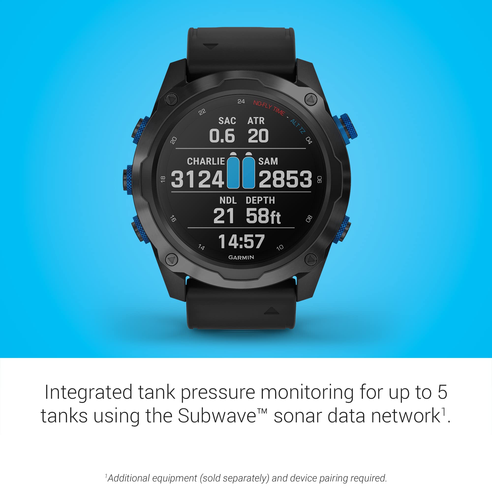 Garmin Descent Mk2I/Descent T1 Bundle, Smaller Sized Watch Style Dive Computer With Air Integration, Multisport Training/Smart F