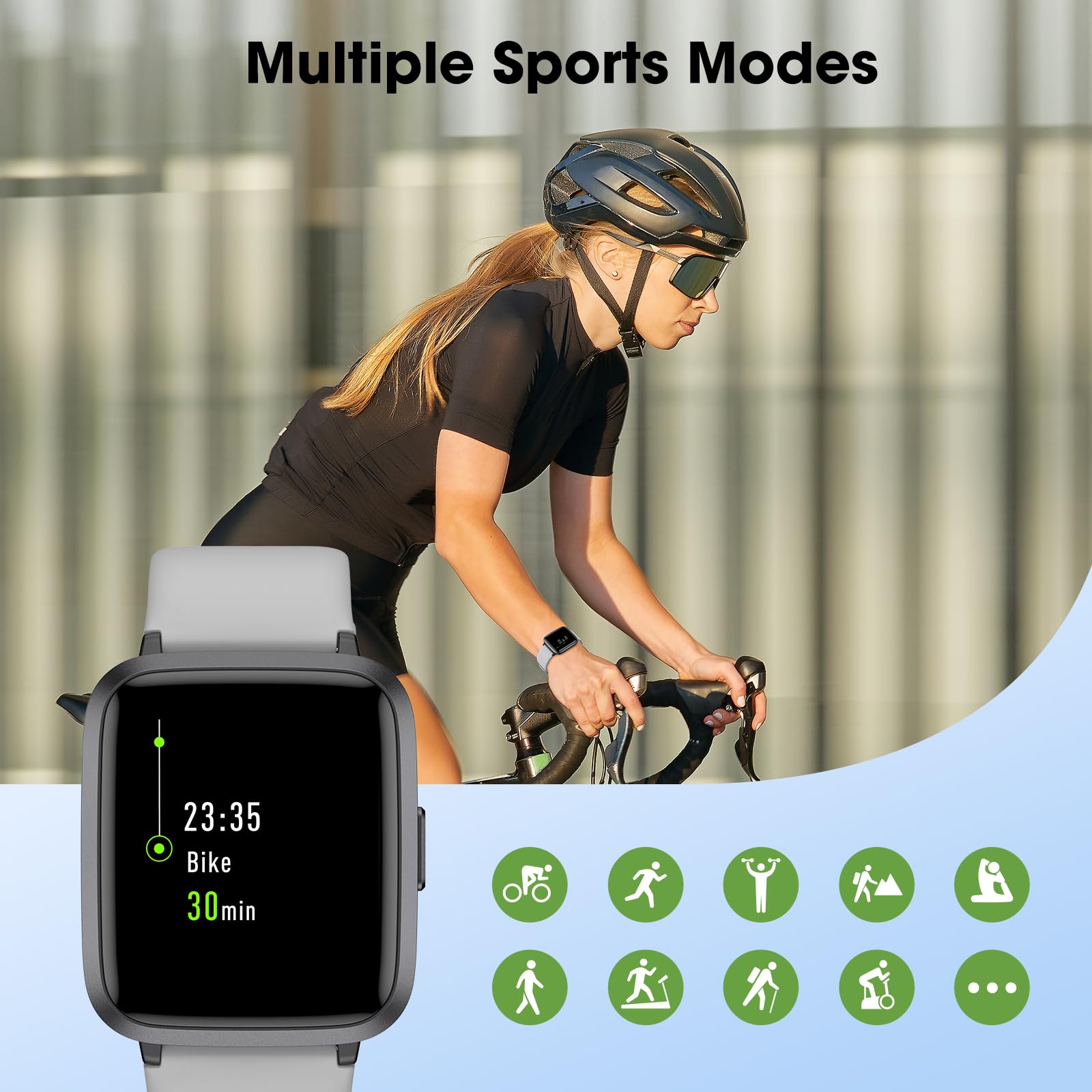 Fitness Tracker Watch With Heart Rate Monitor, Large Screen Activity Tracker With Pedometer, Sleep Monitor, Calories & Step Coun