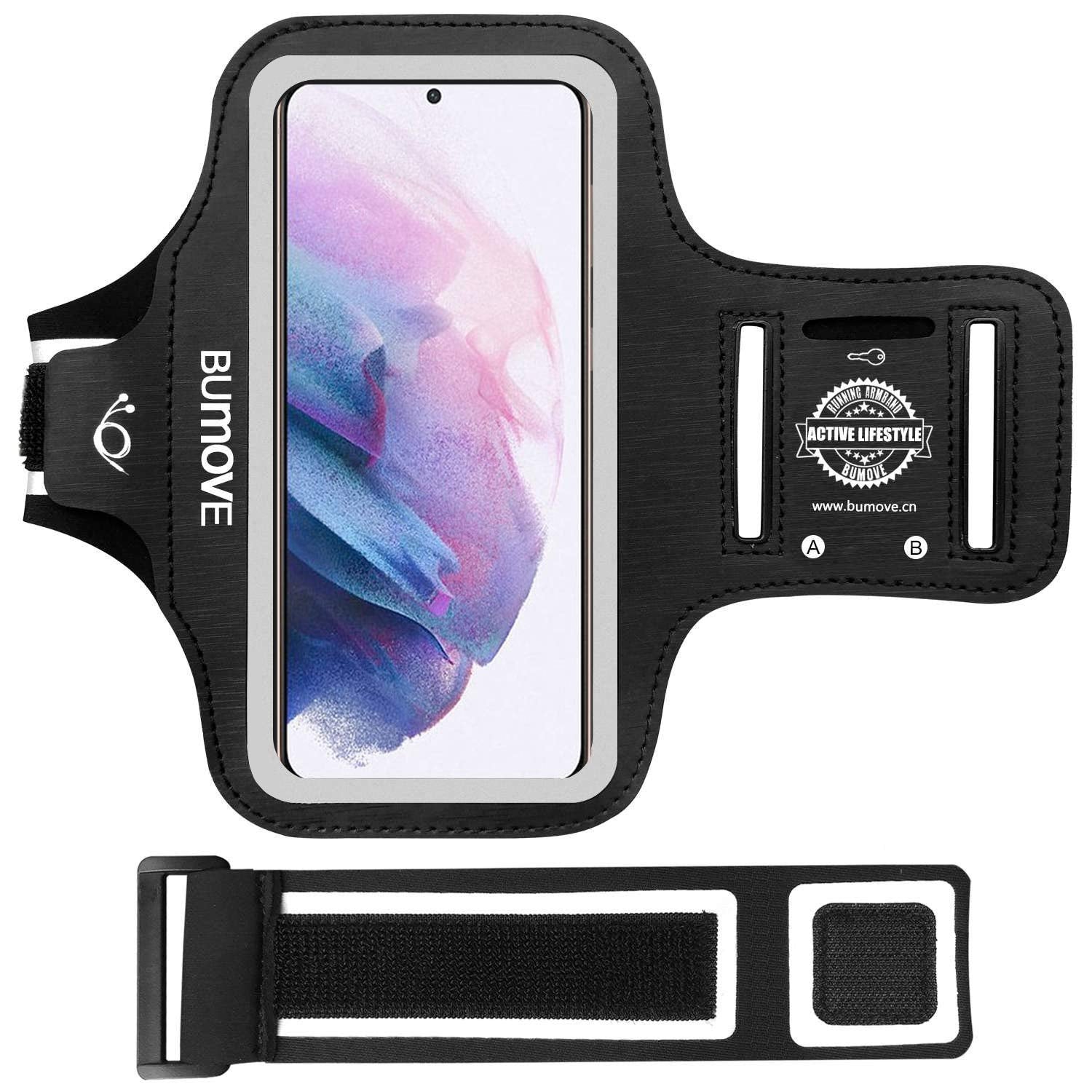Bumove Phone Running Armband For Samsung Galaxy S24+/S23+/S22+, S20 Fe/S21 Fe, S24 Plus, S23 Plus Gym Workouts Sports Arm Band,