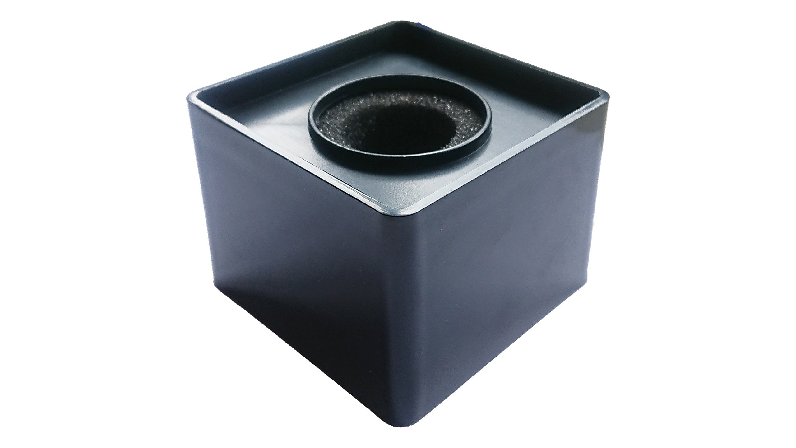 Actopus 4Pcs Black Microphone Cube Interview Square Mic Flag Studio Equipment