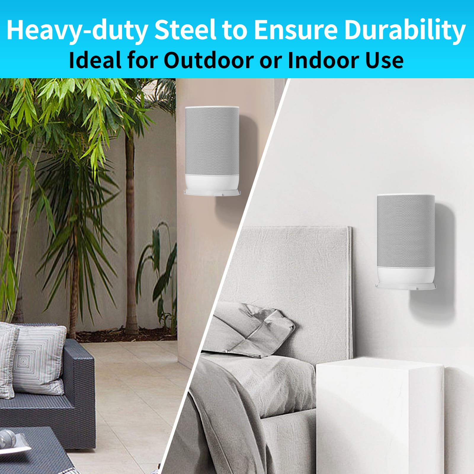 Heavy Duty Wall Mount Bracket For Sonos Move 2 And Sonos Move Mount Indoor/Outdoor   Easy To Install Speaker Mount For Sonos Mov