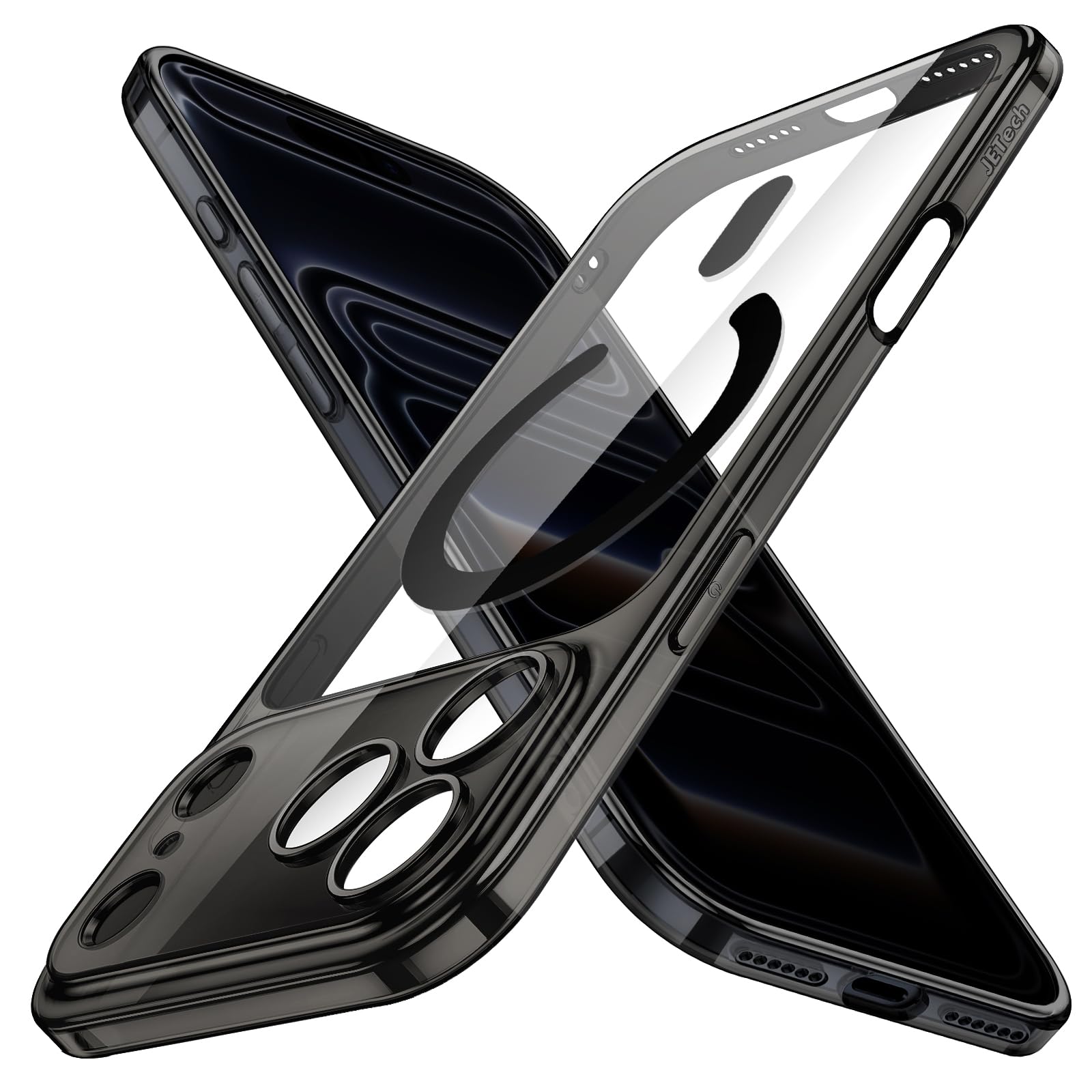 JETech Magnetic Slim Case for iPhone 17 Pro Max 6.9-Inch Compatible with MagSafe, Camera Lens Full Protection, Ultra-Thin Lightw