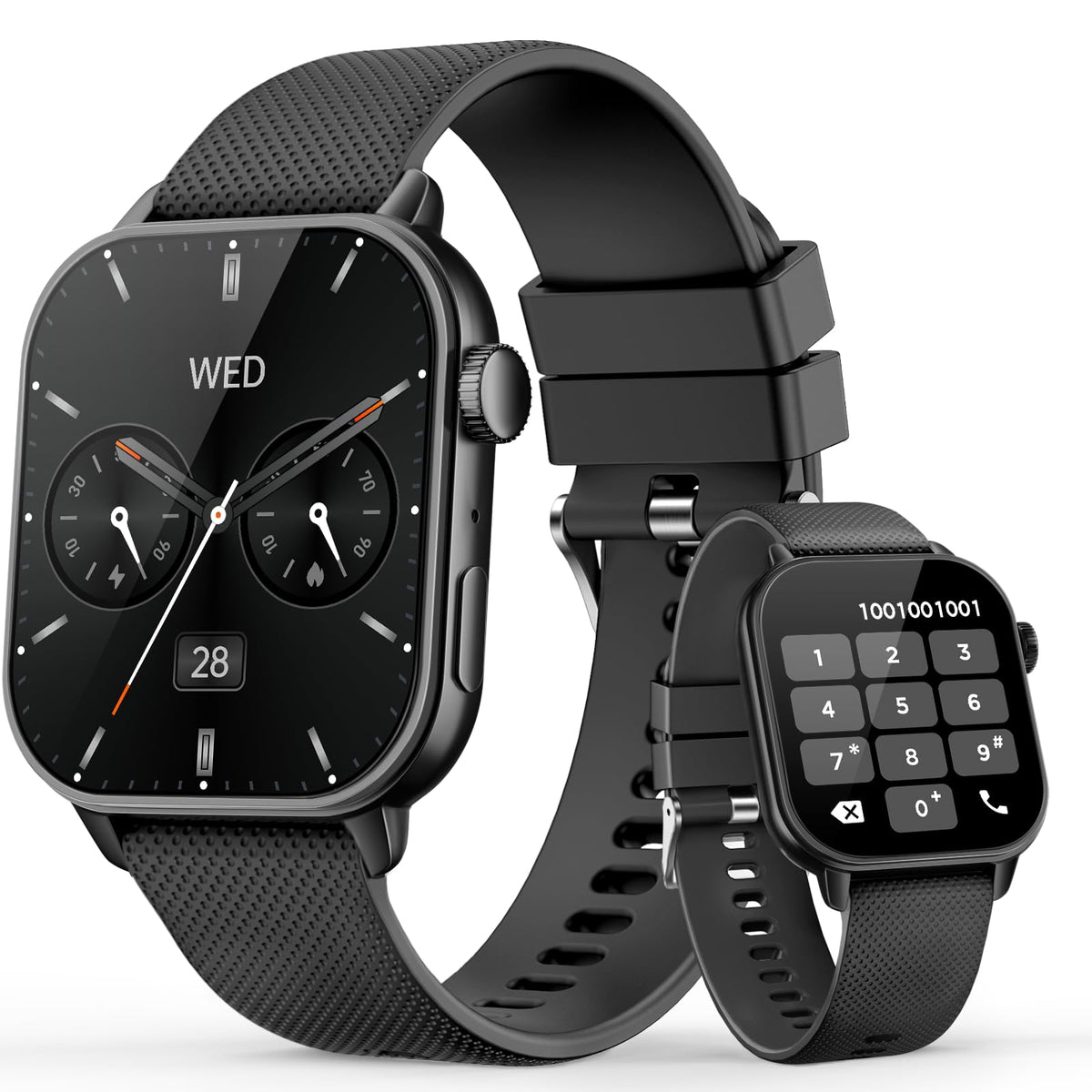 Smart Watch For Men Women(Answer/Make Calls), 1.85 ' ' Amoled Hd Always On Display, Smartwatch With Calories/Heart Rate/Sleep Mo