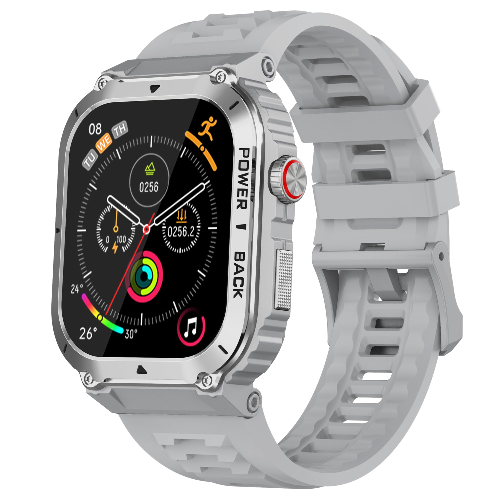 Military Gps Smart Watch For Men Pressure/Altitude/Compass,Fitness Smart Watch For Android Phones And Iphone,Outdoor Waterproof 