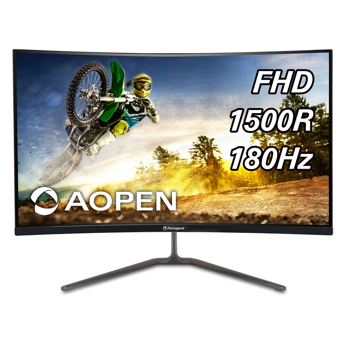 Aopen By Acer 27Hc5R S3Biip 27' Full Hd (1920 X 1080) Va 1500R Curved Gaming Monitor |Amd Freesync Premium | 180Hz Refresh Rate | 1Ms Tvr | Hdr 10 Support | Ports:1Xdisplay Port 1.4 & 2Xhdmi 2.0,16:9