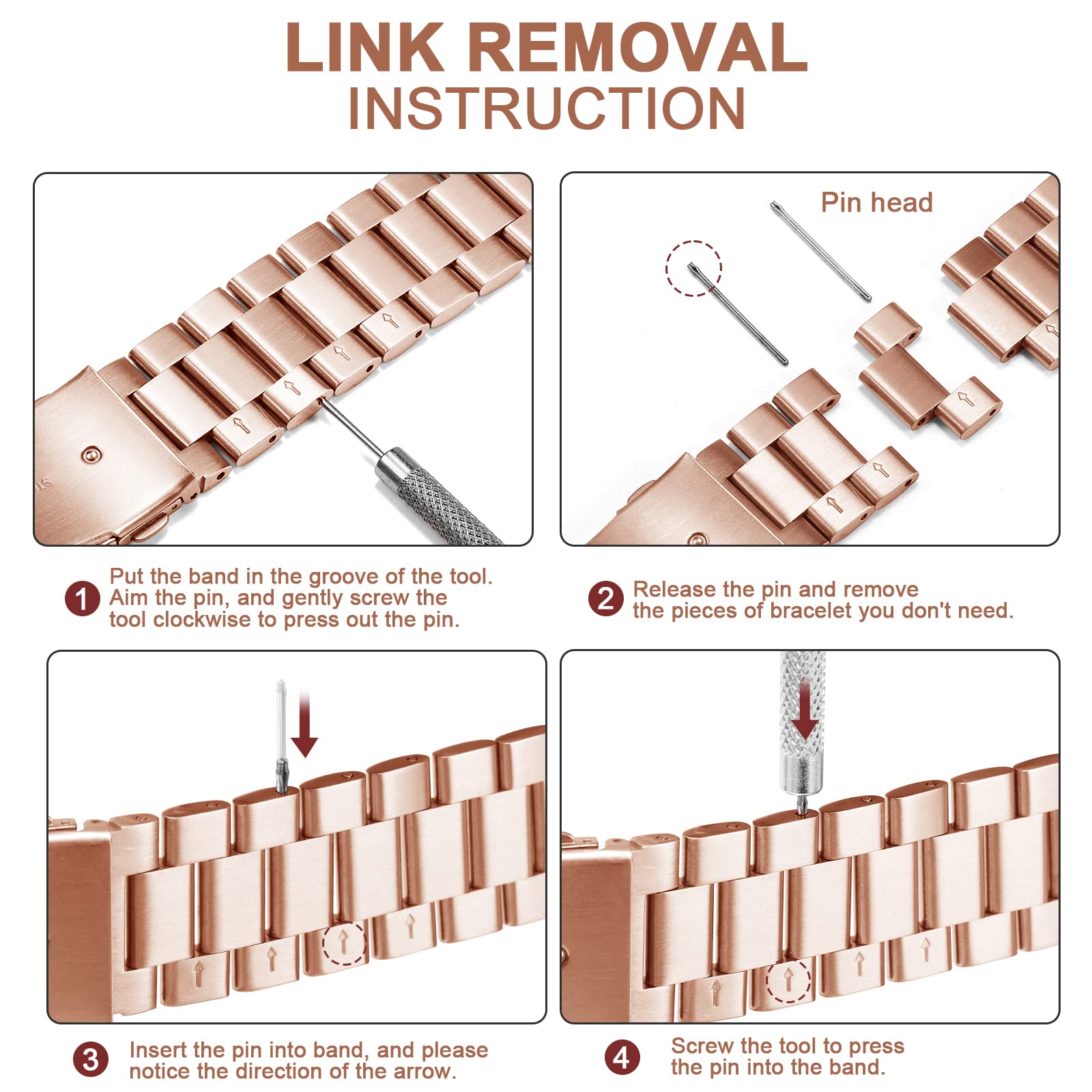 Yeahxing Compatible With Google Pixel Watch Band Metal, Adjustable Stainless Steel Metal Wristband Band For Google Pixel Watch 2