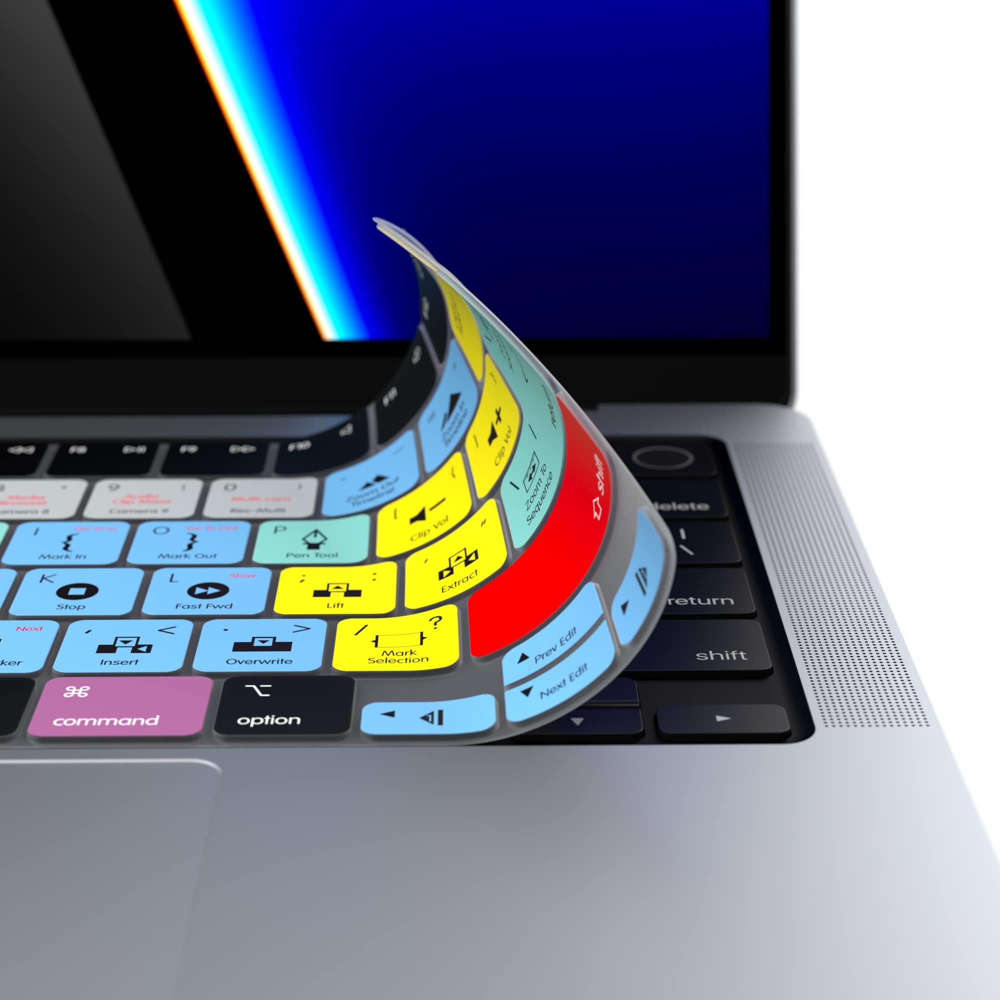 Adobe Premiere Keyboard Covers For Macbook Pro 14'' & 16'' Macbook Pro 2021+ With M Series Chips. (Will Not Fit Other Macbook Mo