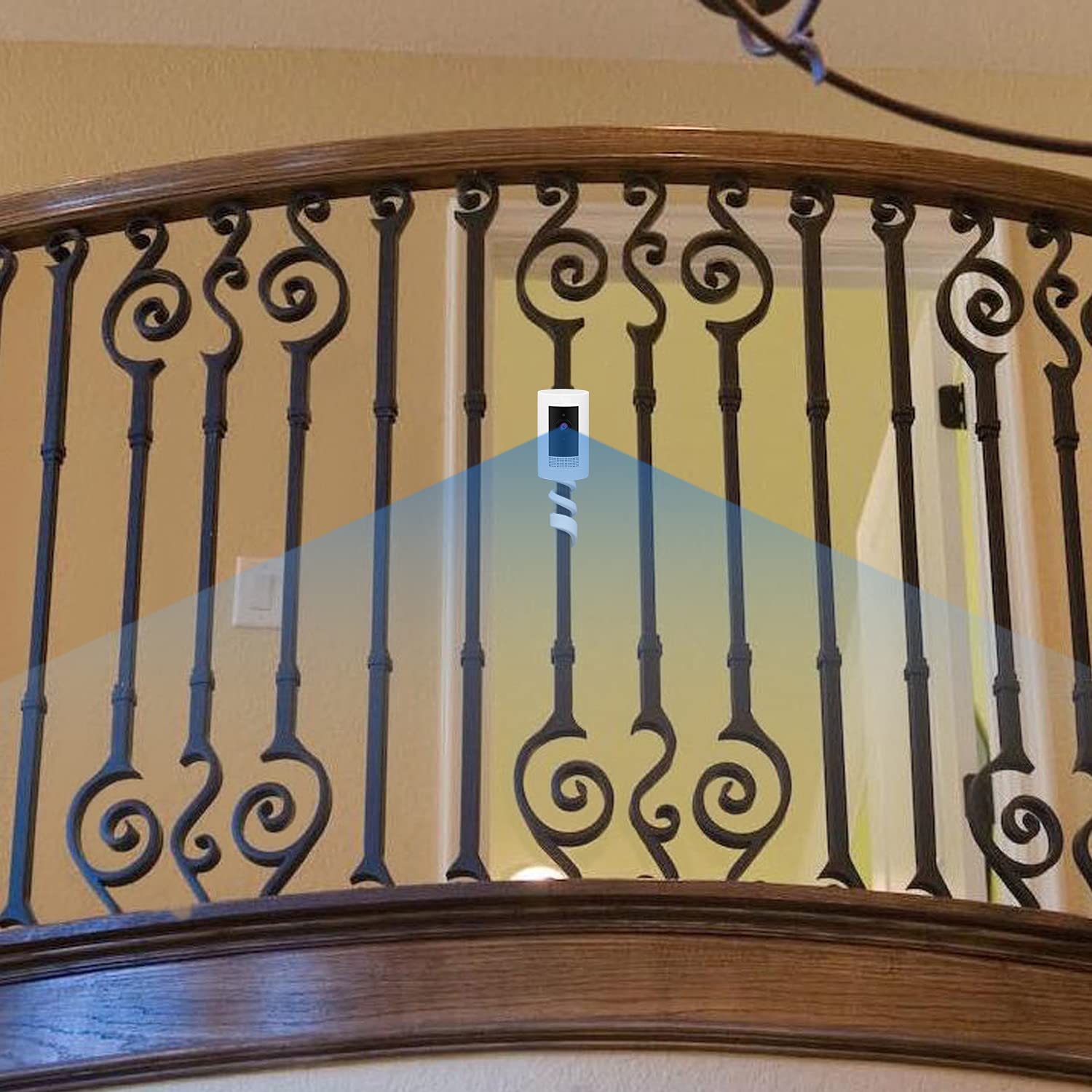 2Pack Flexible Twist Mount For Ring Stick Up Cam & Ring Indoor Cam(1St Gen), Flexible Gooseneck Mounting Bracket To Attach Your Camera Anywhere With No Tools   White