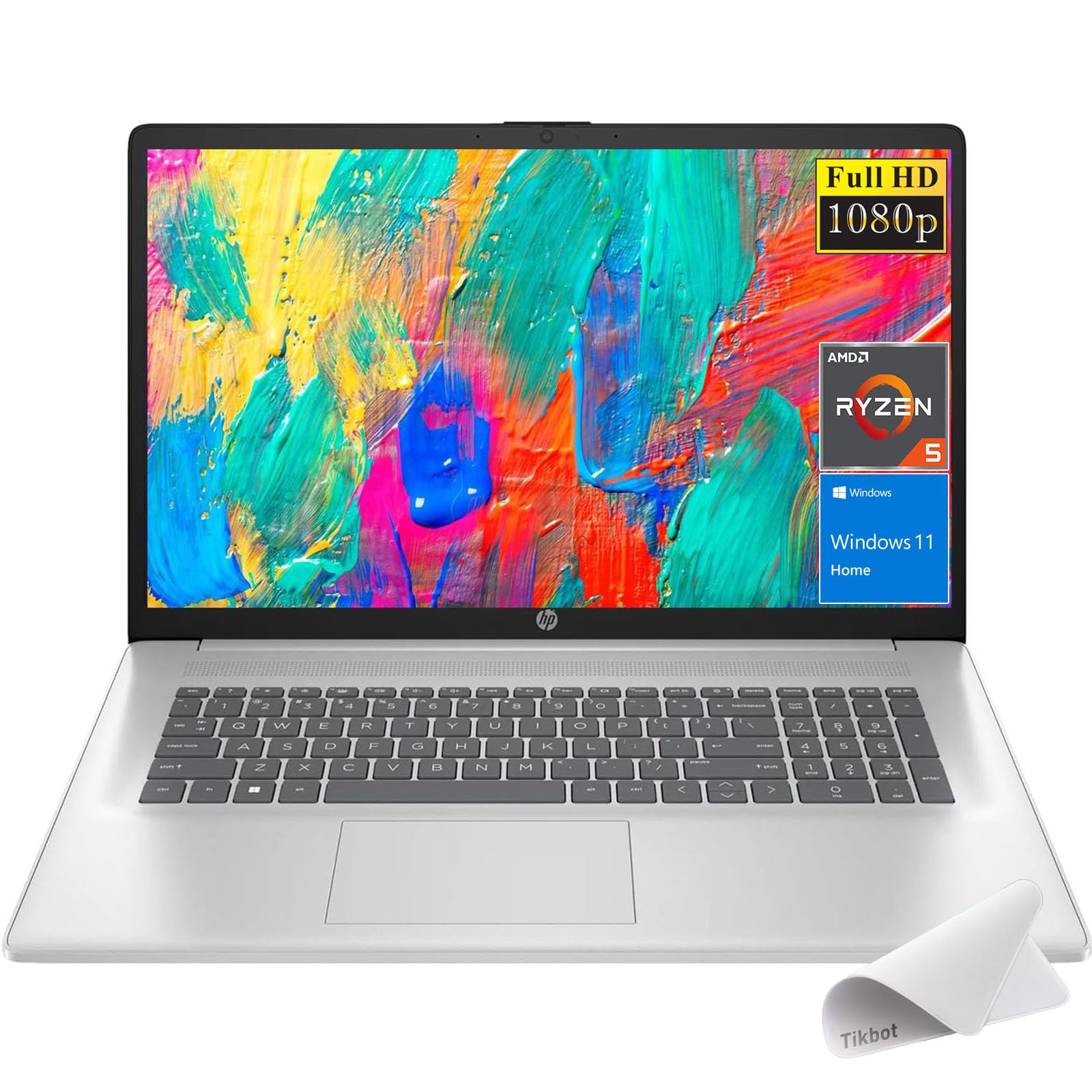 HP Pavilion 15.6 Full HD Laptop - AMD Ryzen 5 7520U Fast Charge - Long Battery Life - Wi-Fi 6 - Bluetooth 5.3 - Windows 11 - w/M