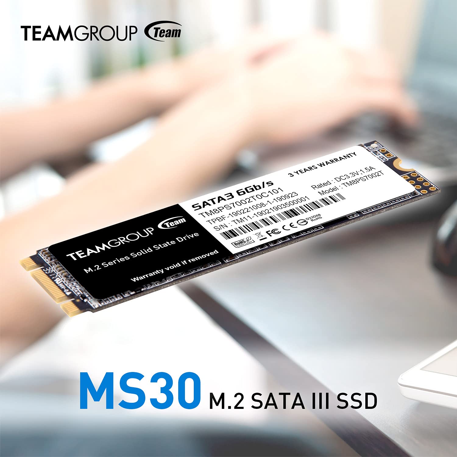 Teamgroup Ms30 512Gb With Slc Cache 3D Nand Tlc M.2 2280 Sata Iii 6Gb/S Internal Solid State Drive Ssd (Read/Write Speed Up To 5
